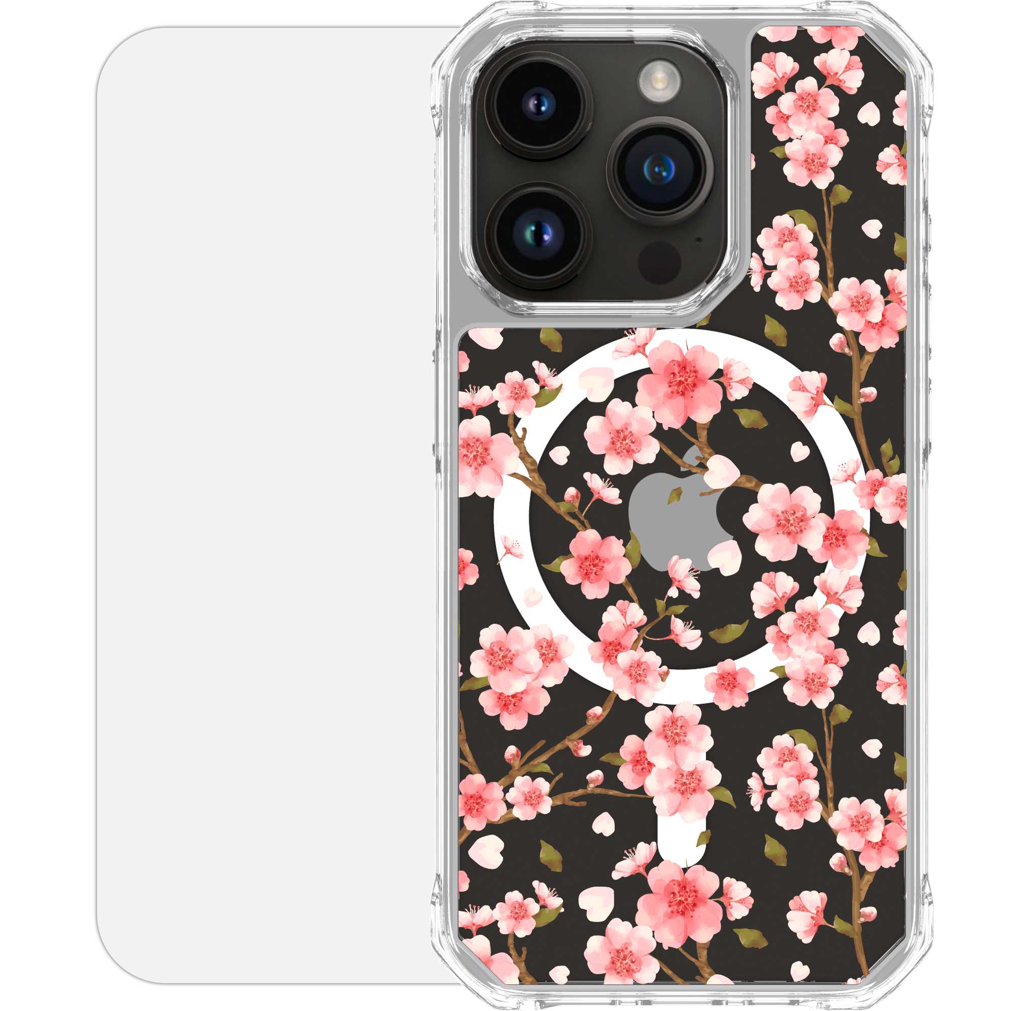 Scooch-MagCase for iPhone 15 Pro-PinkCherryBlossoms