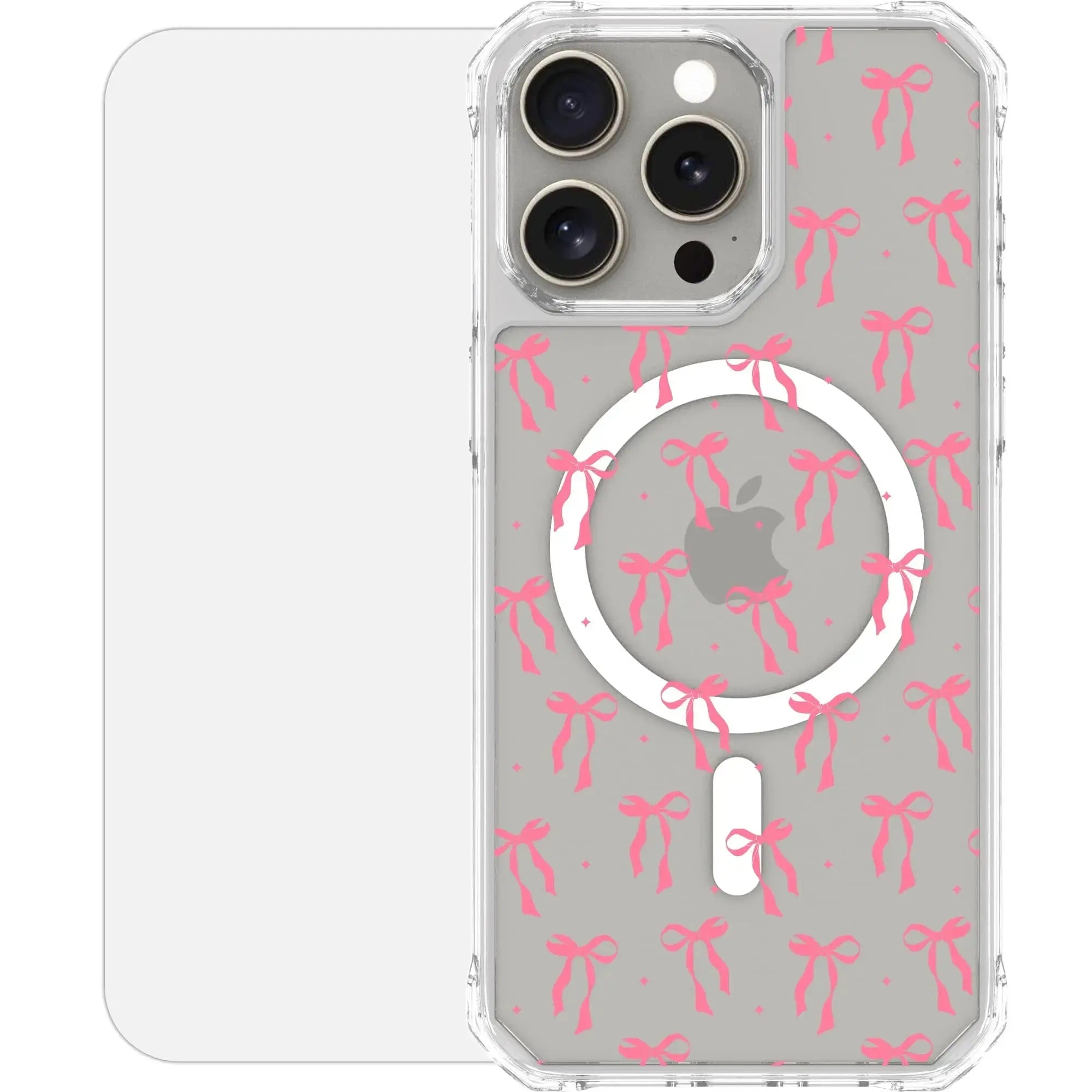 Scooch-MagCase for iPhone 15 Pro Max-Pink Bows