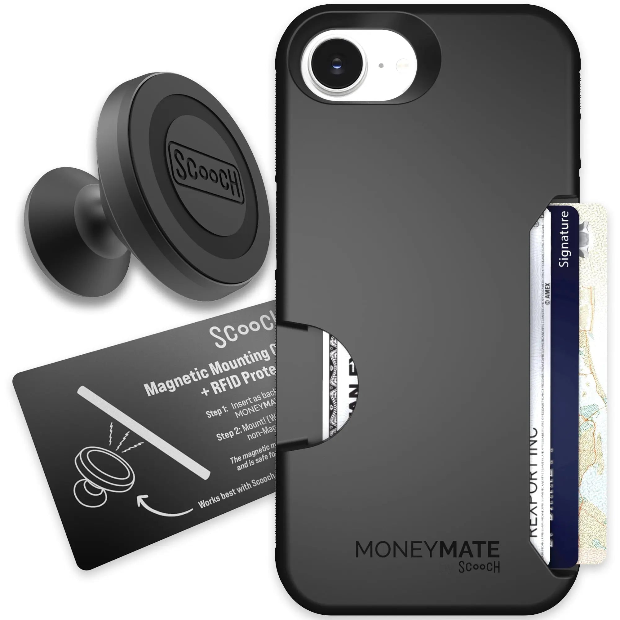 Scooch-Moneymate Starter Bundle for iPhone 17e-Black