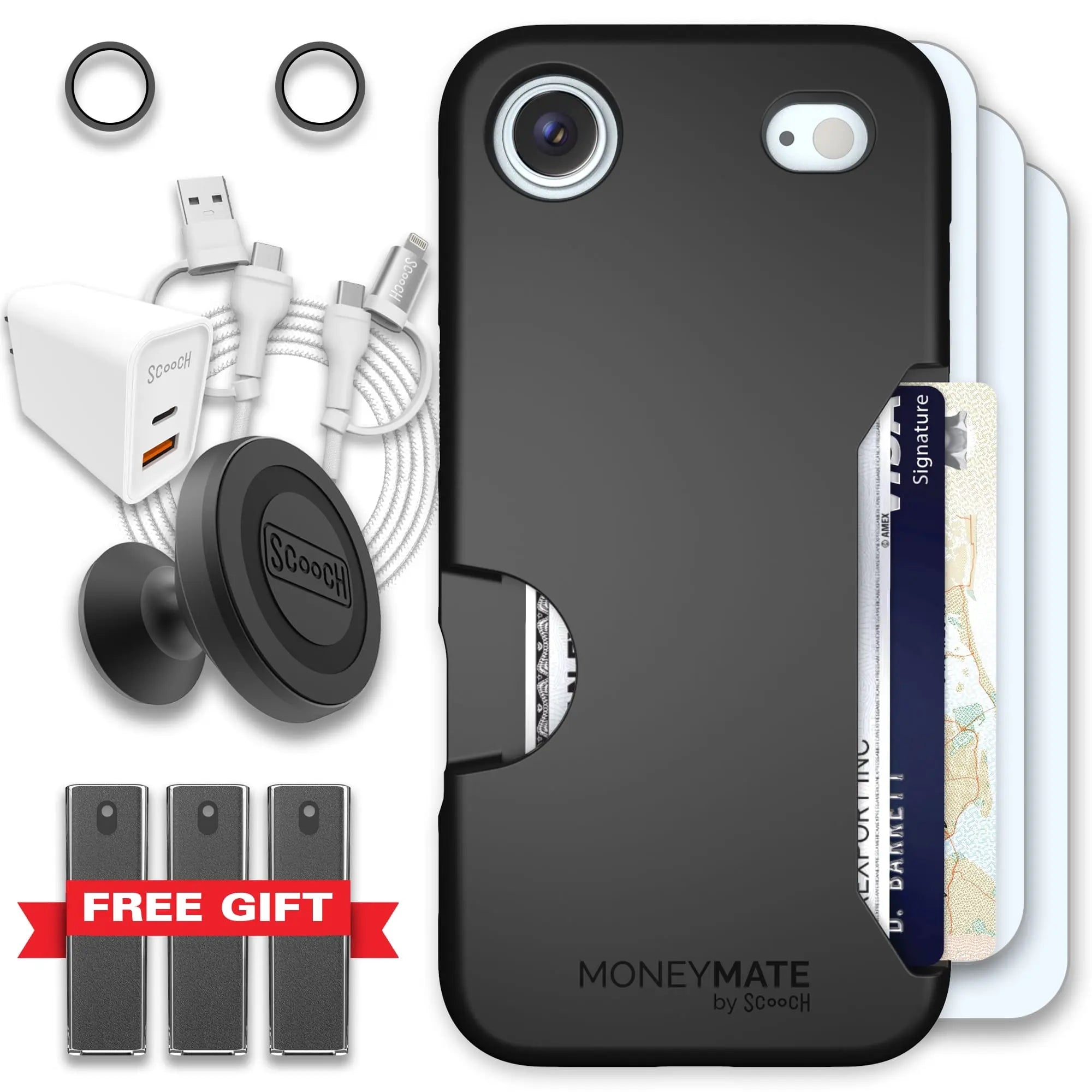 Scooch-Moneymate Ultimate Bundle for iPhone Air-Black