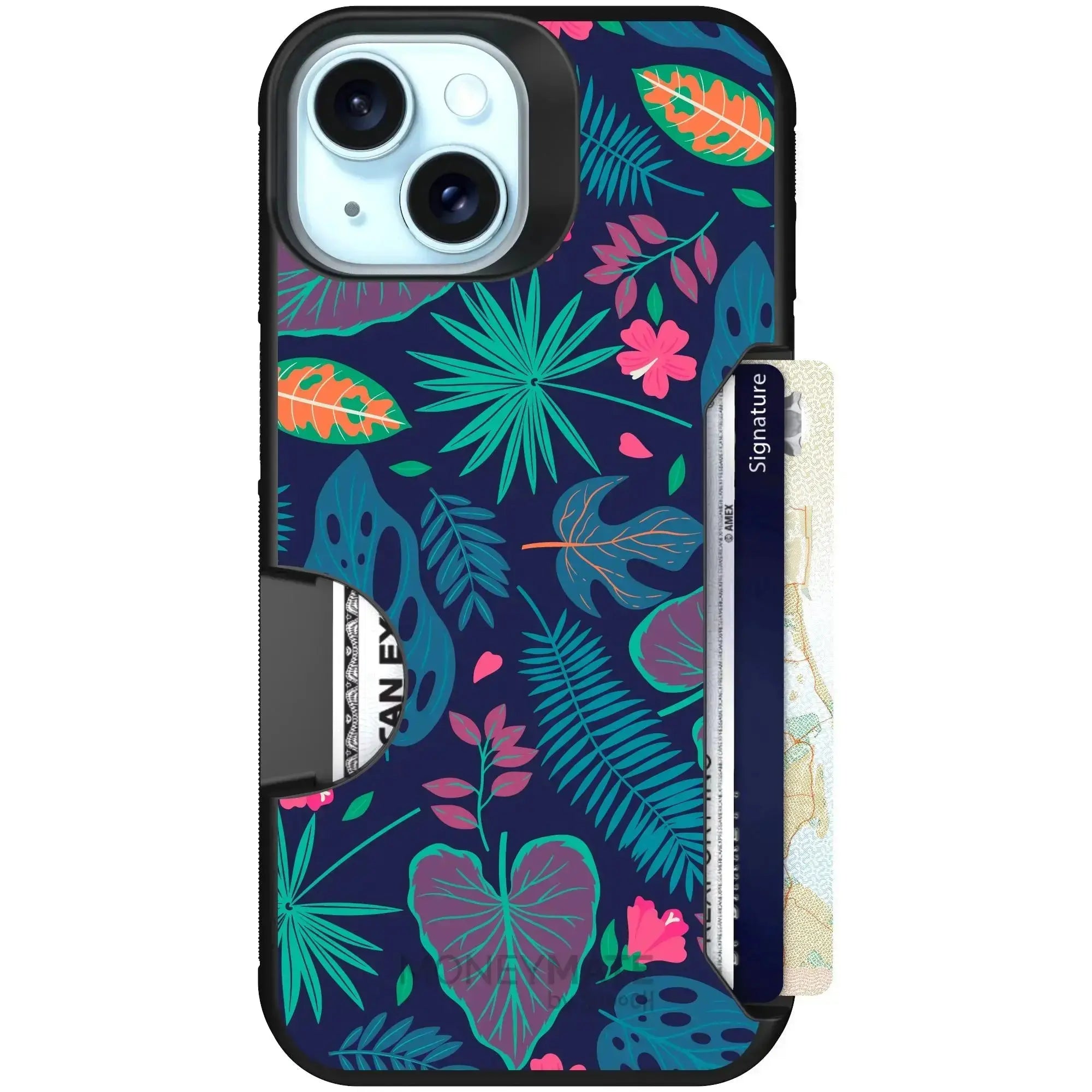 Scooch-Moneymate for iPhone 15-Tropical-Leaves