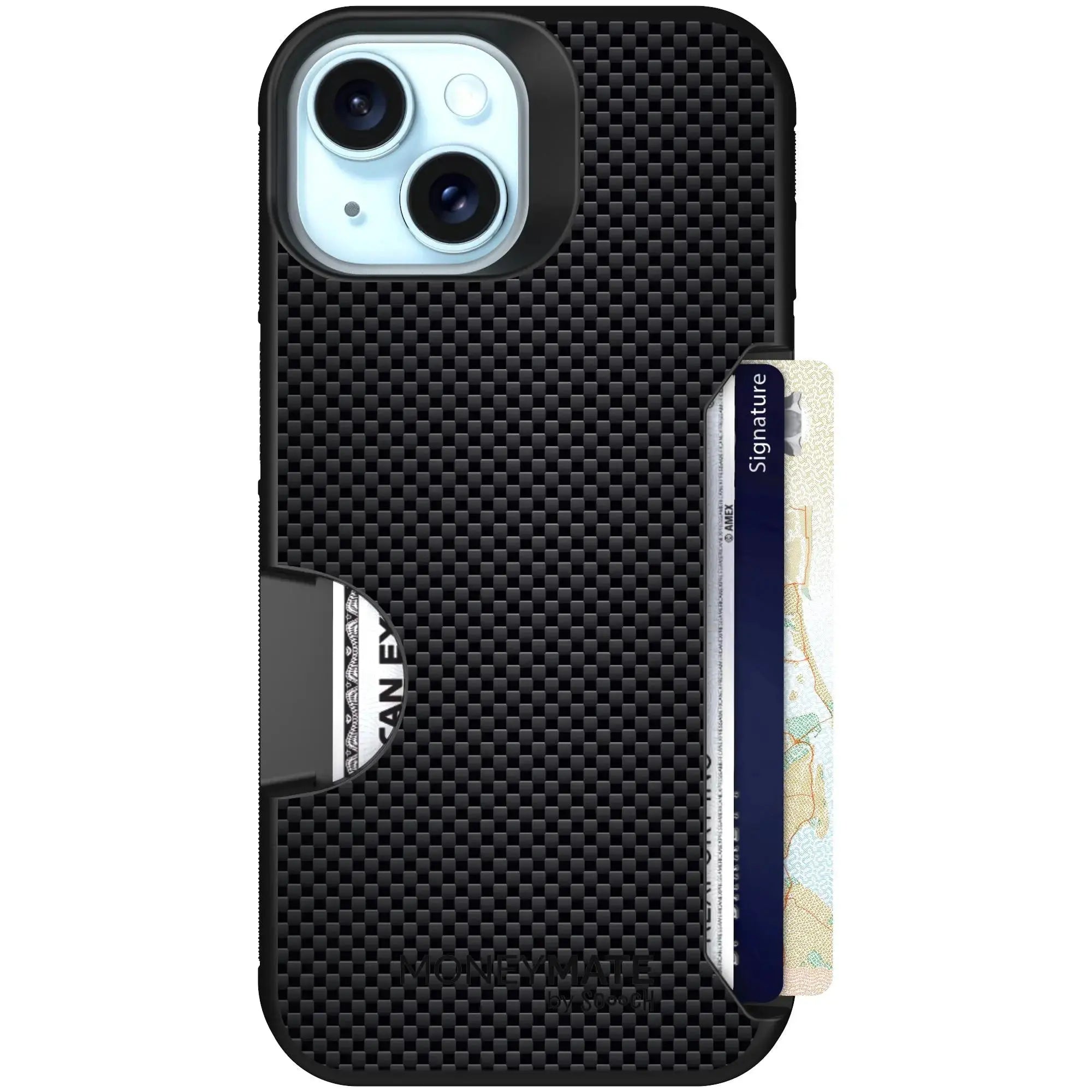 Scooch-Moneymate for iPhone 15-Carbon-Fiber