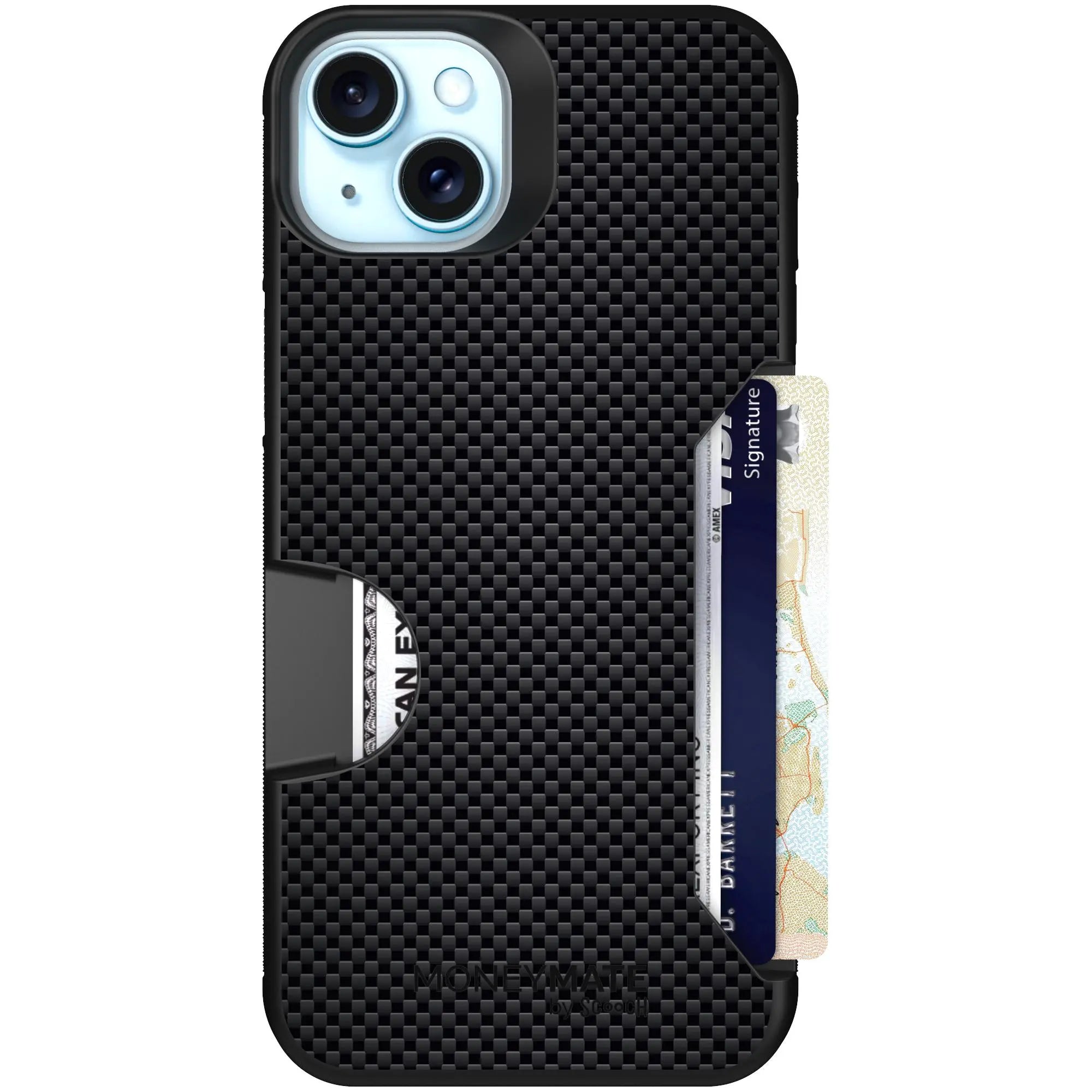 Scooch-Moneymate for iPhone 15 Plus-Carbon-Fiber