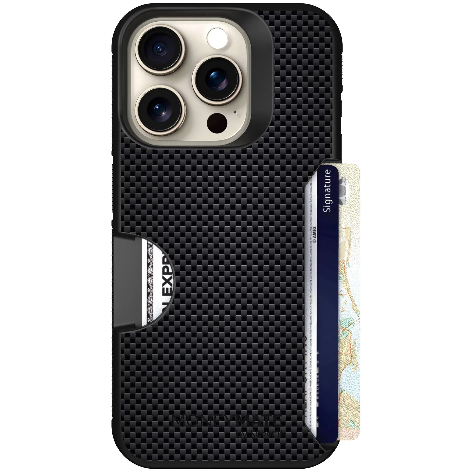 Scooch-Moneymate for iPhone 15 Pro-Carbon-Fiber