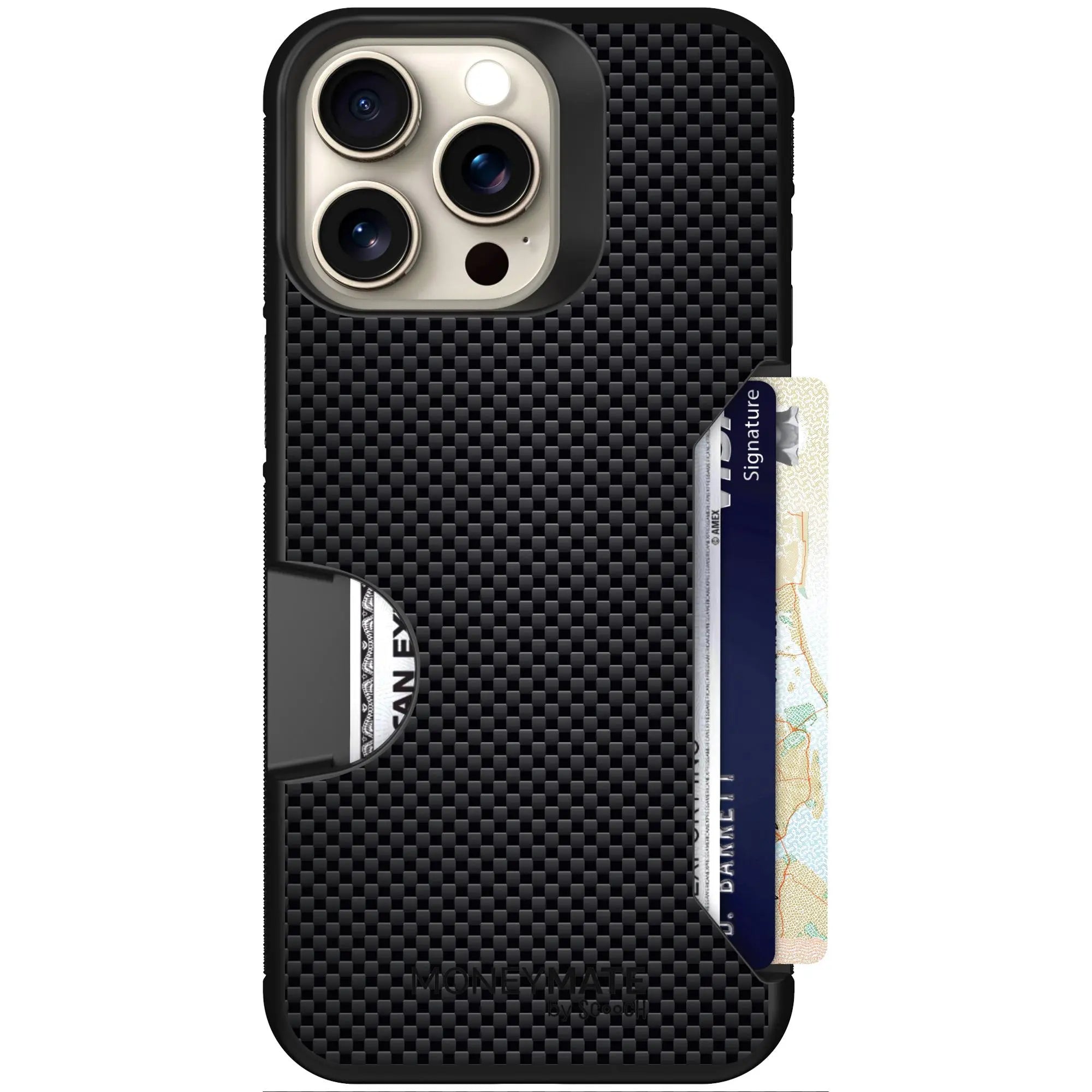 Scooch-Moneymate for iPhone 15 Pro Max-Carbon-Fiber