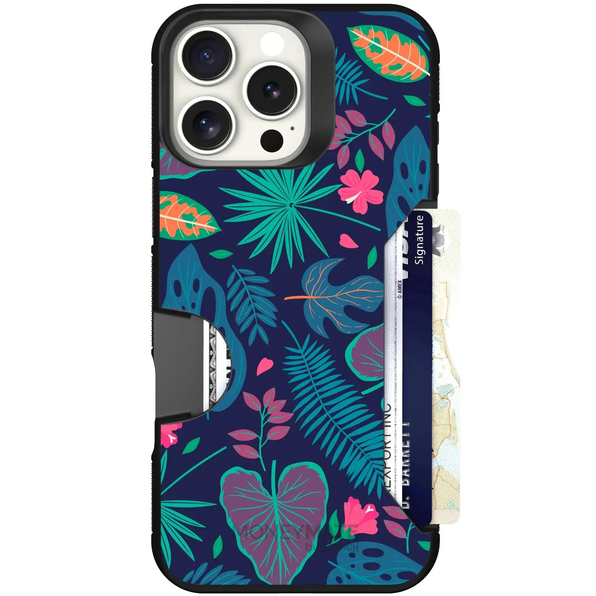 MUQR Compatible For IPhone 16 Pro Max Case With Card Holder Cute