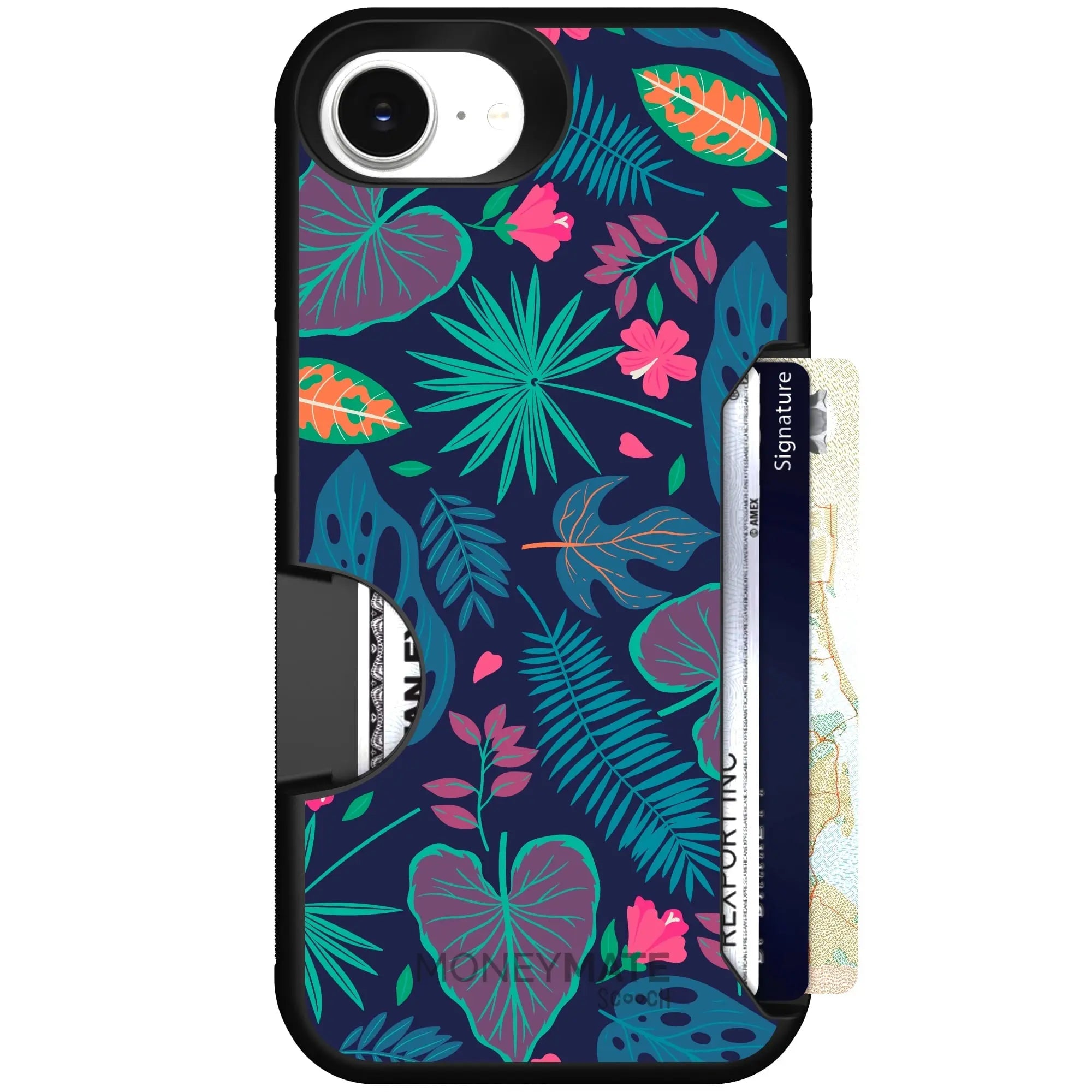 Scooch-Moneymate for iPhone 16e-Tropical-Leaves