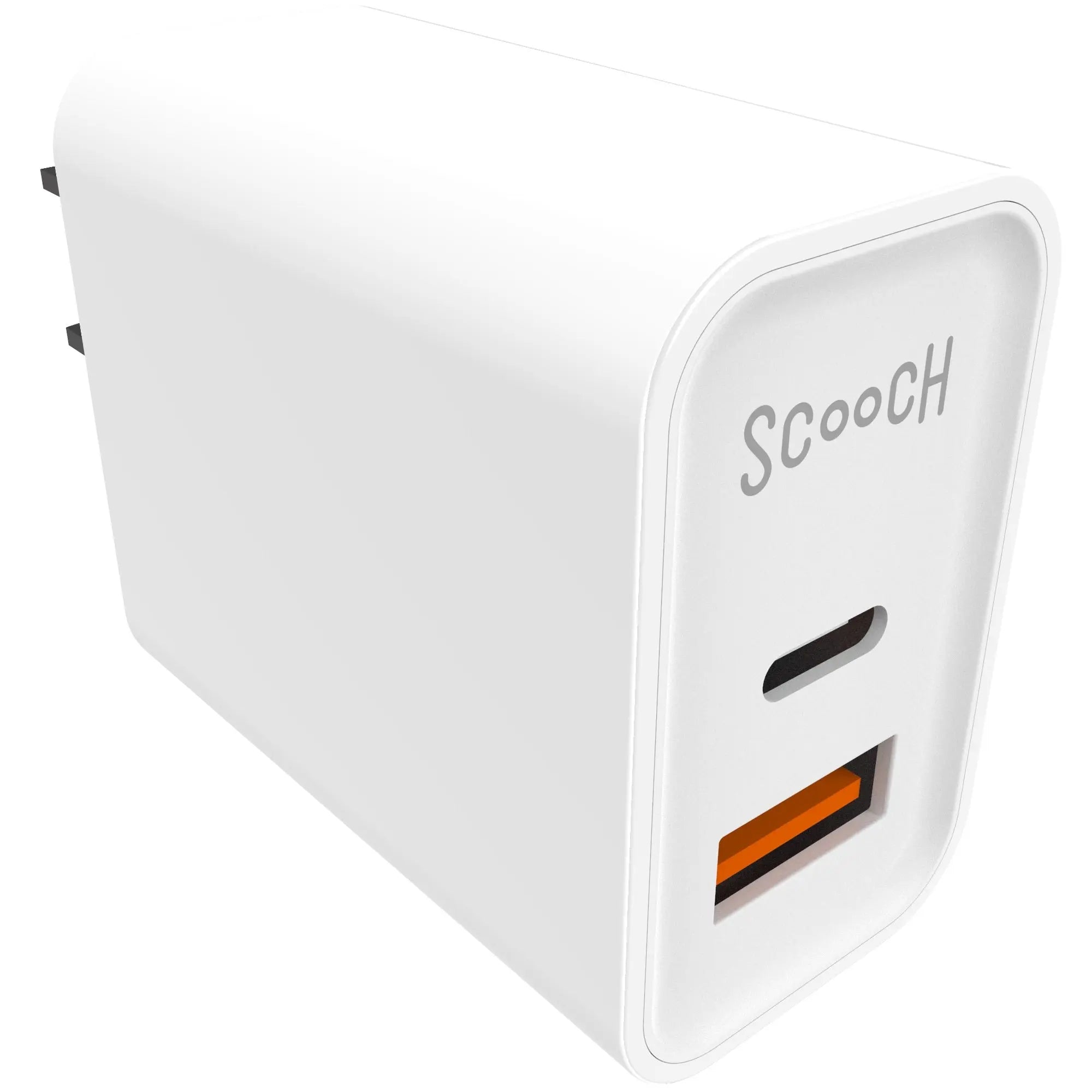 Scooch-Scooch Warranty Program - Get A Replacement-Wall-Charger-Any-Device-White