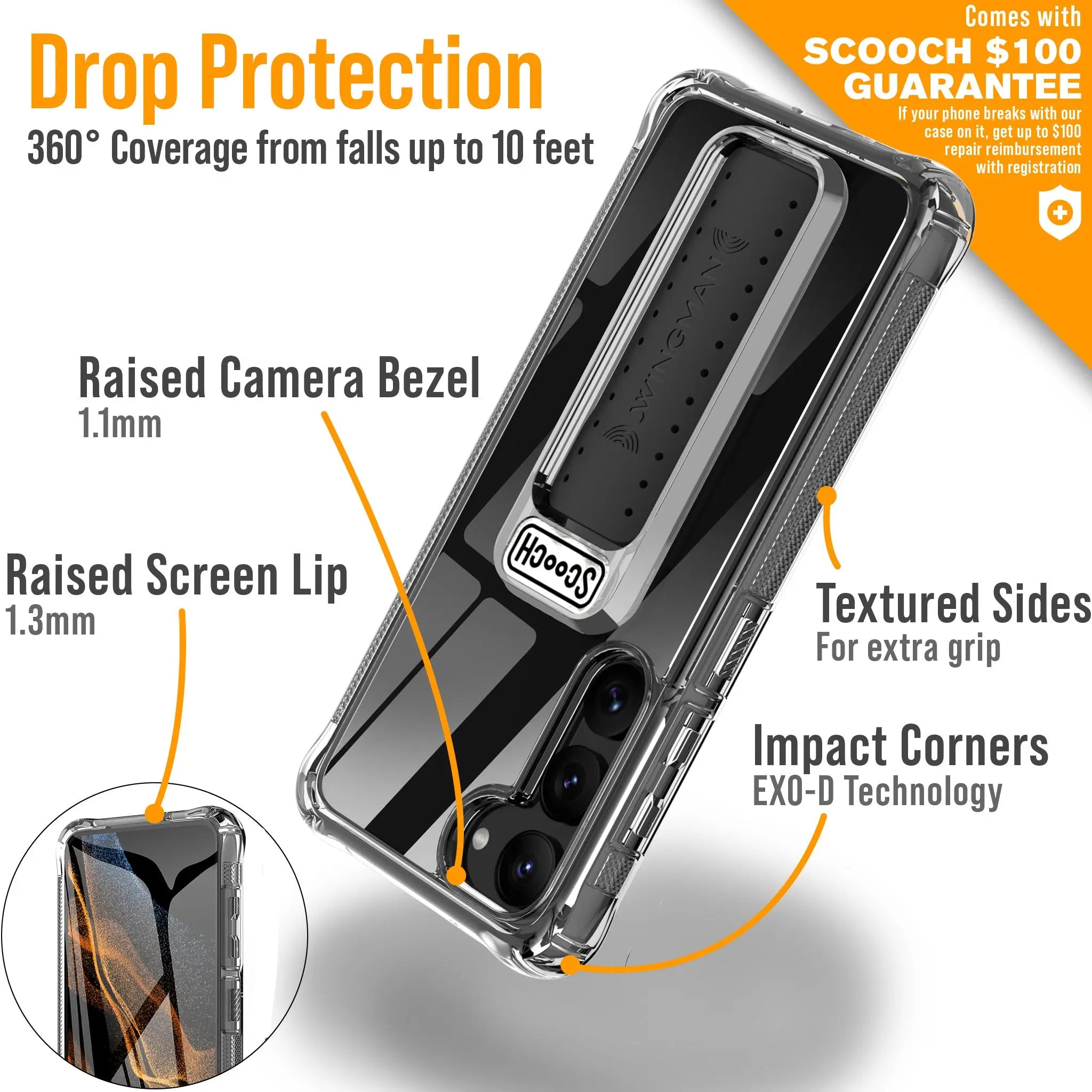 Scooch-Wingman Defender Bundle for Samsung Galaxy S23-