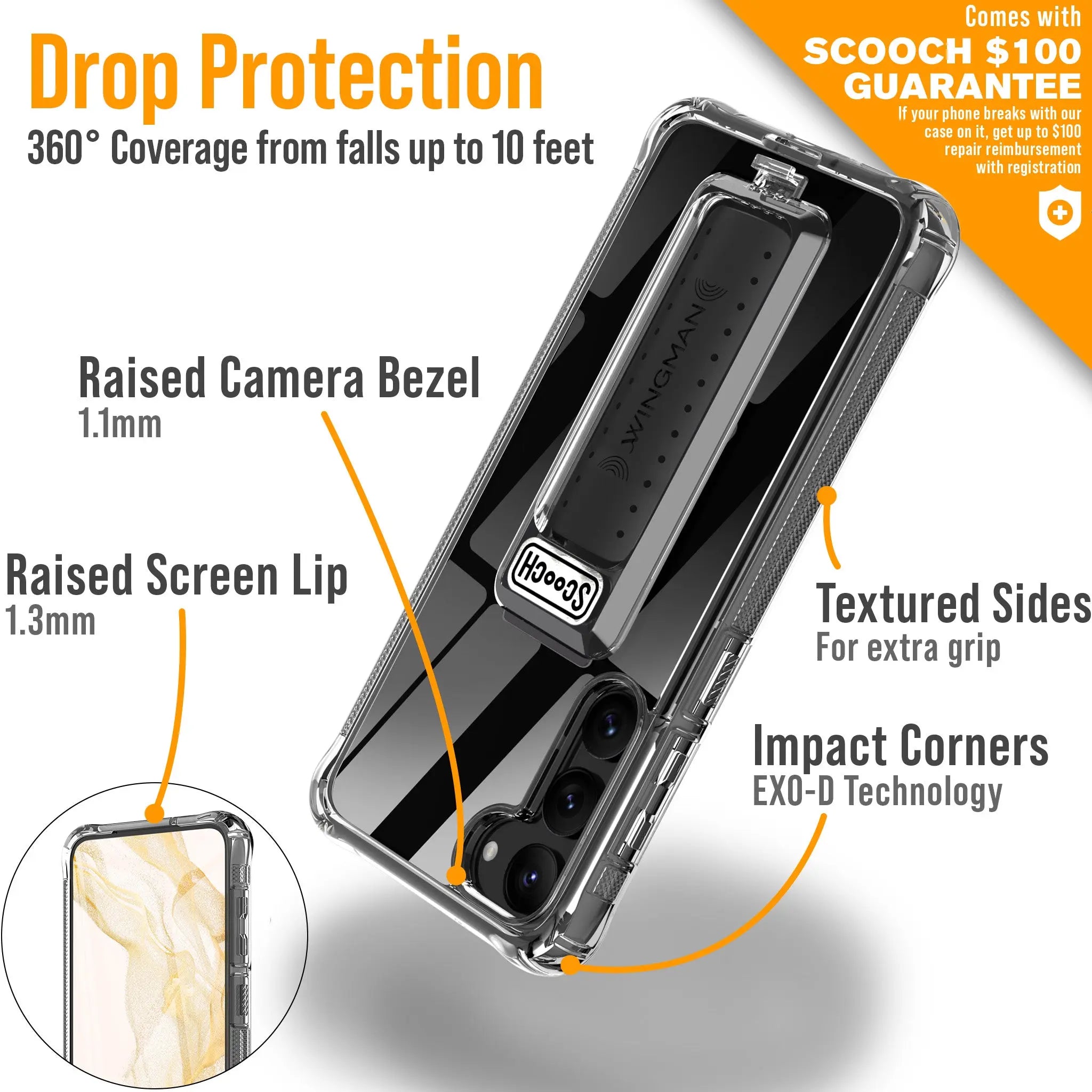 Scooch-Wingman Defender Bundle for Samsung Galaxy S23+-