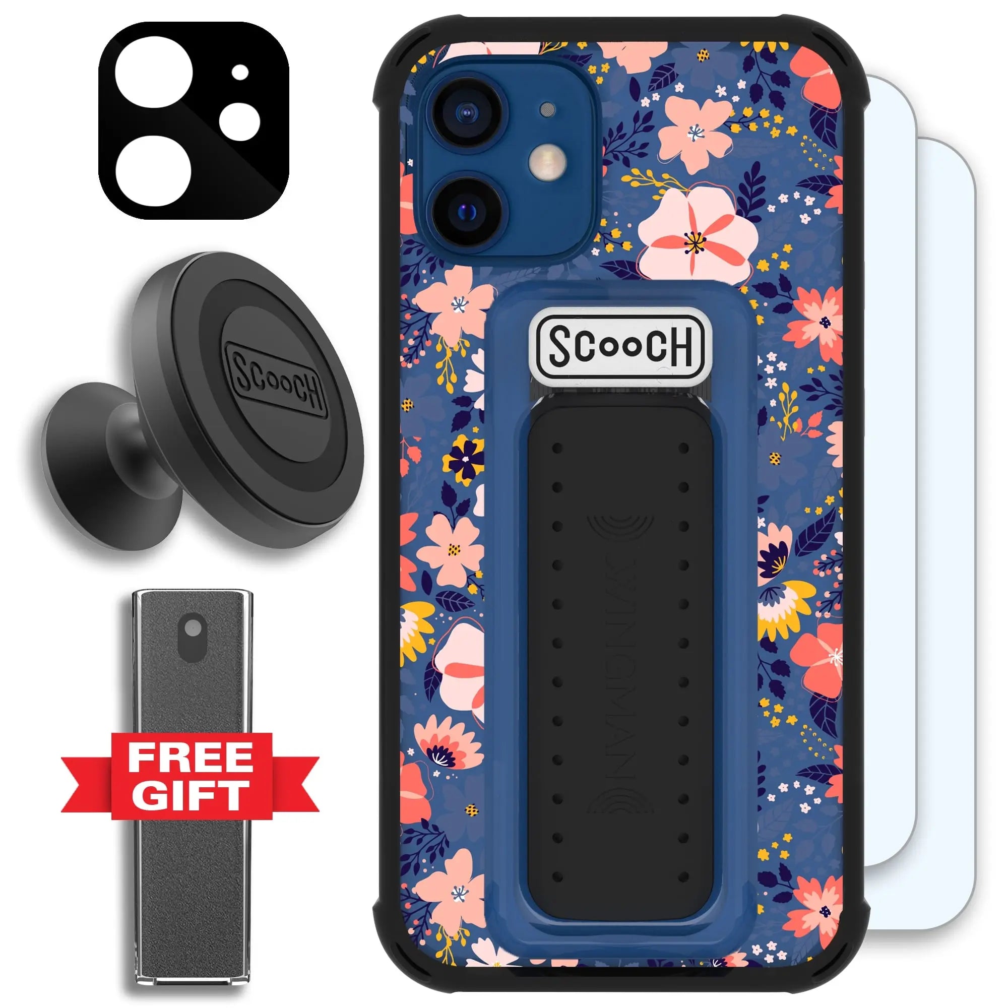 Scooch-Wingman Defender Bundle for iPhone 12 Mini-Wildflowers