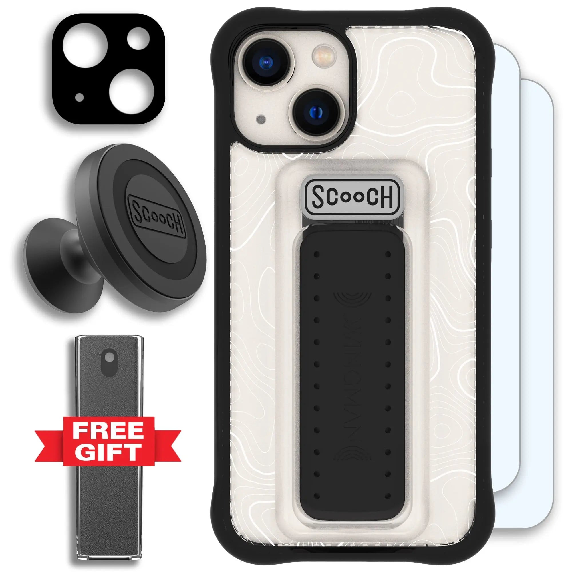 Scooch-Wingman Defender Bundle for iPhone 13 Mini-Topography