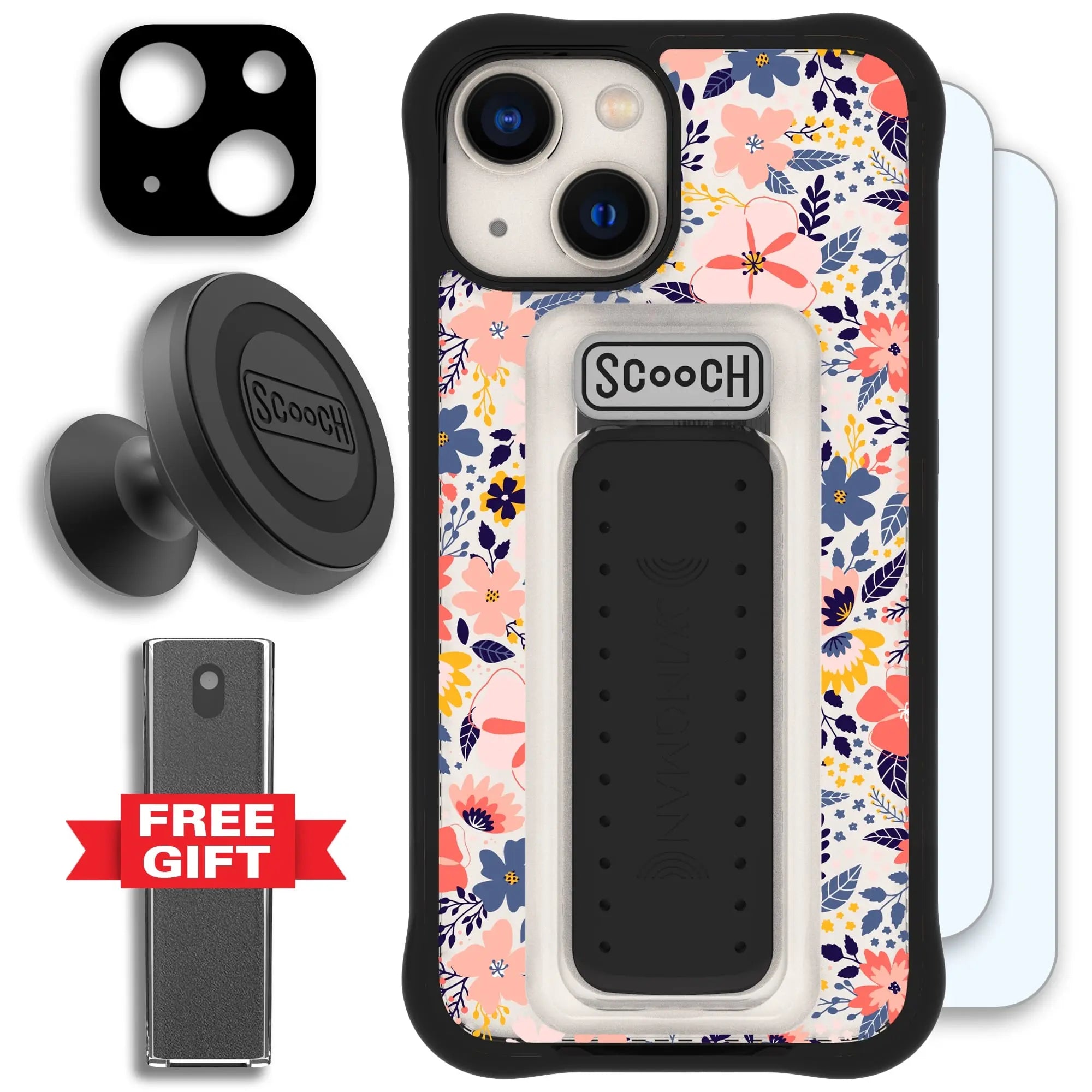 Scooch-Wingman Defender Bundle for iPhone 13 Mini-Wildflowers