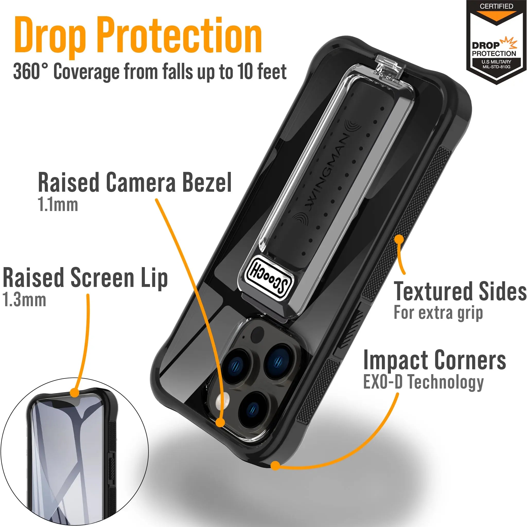 Scooch-Wingman Defender Bundle for iPhone 13 Pro-