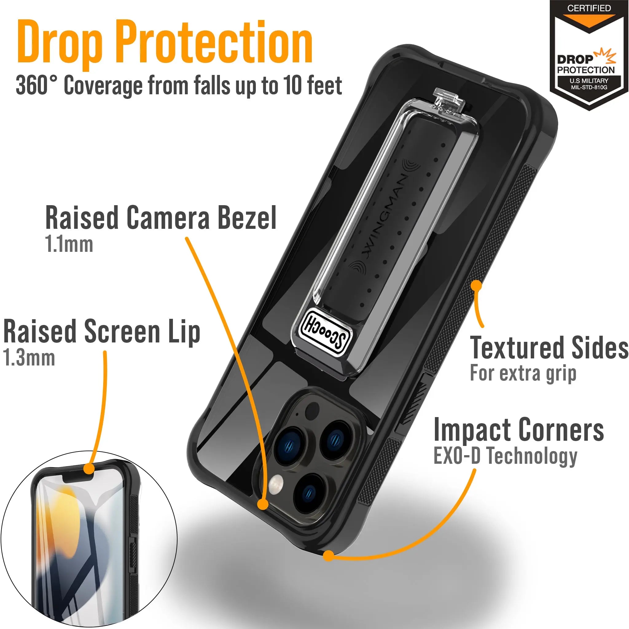 Scooch-Wingman Defender Bundle for iPhone 13 Pro Max-