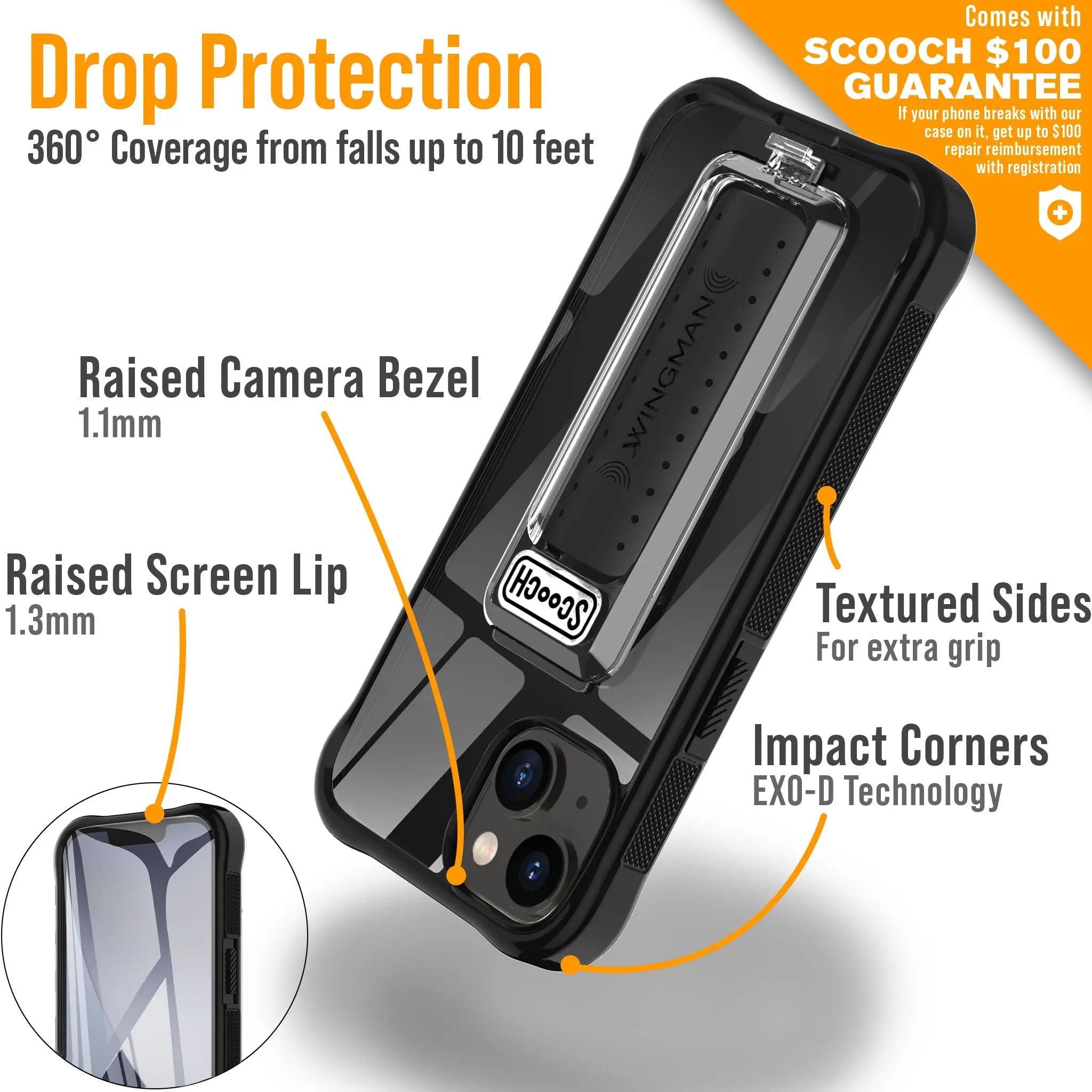 Scooch-Wingman Defender Bundle for iPhone 14-