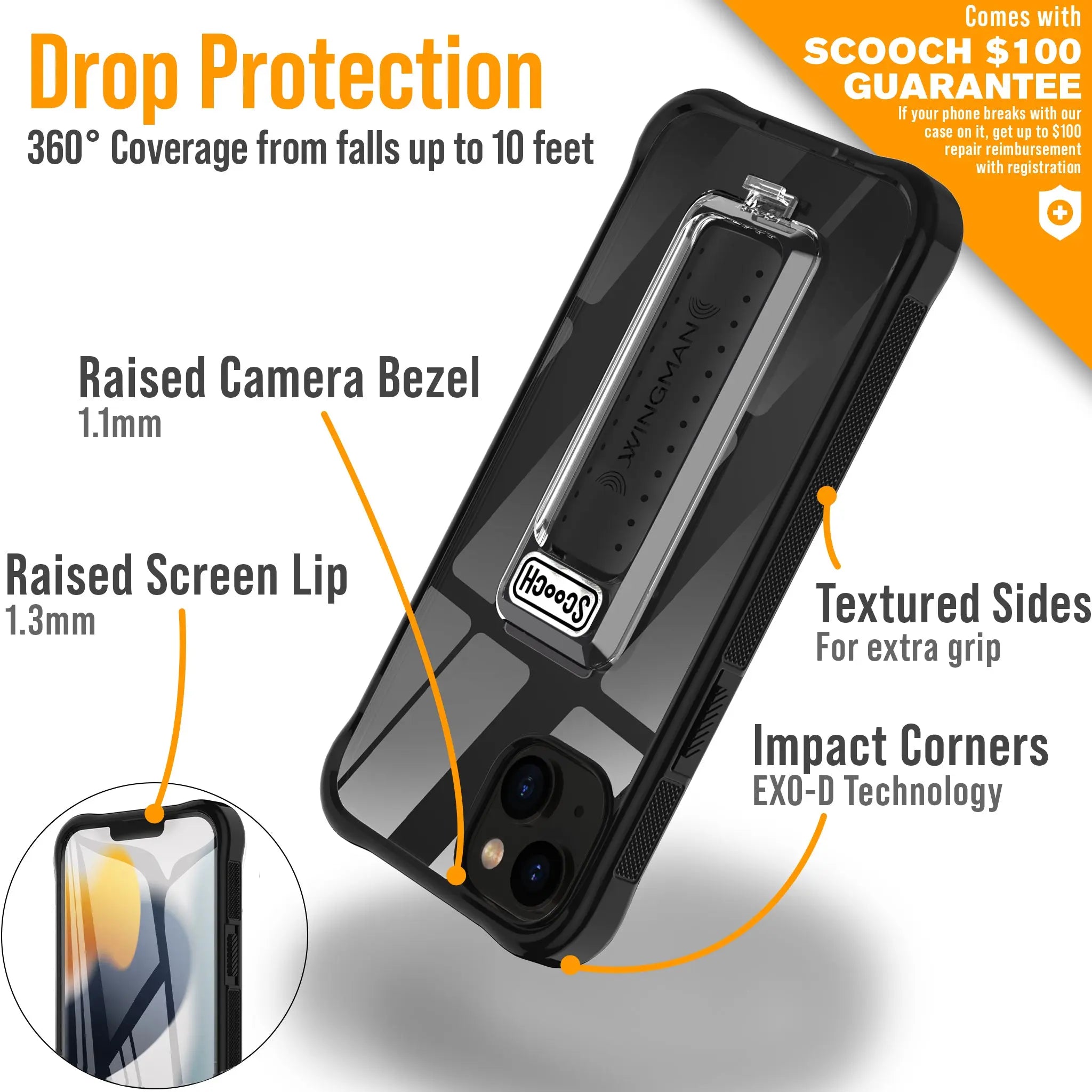 Scooch-Wingman Defender Bundle for iPhone 14 Plus-