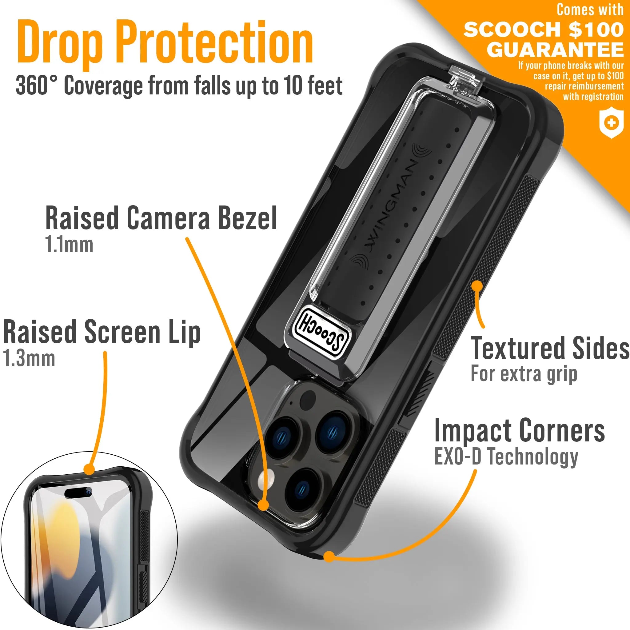 Scooch-Wingman Defender Bundle for iPhone 14 Pro-