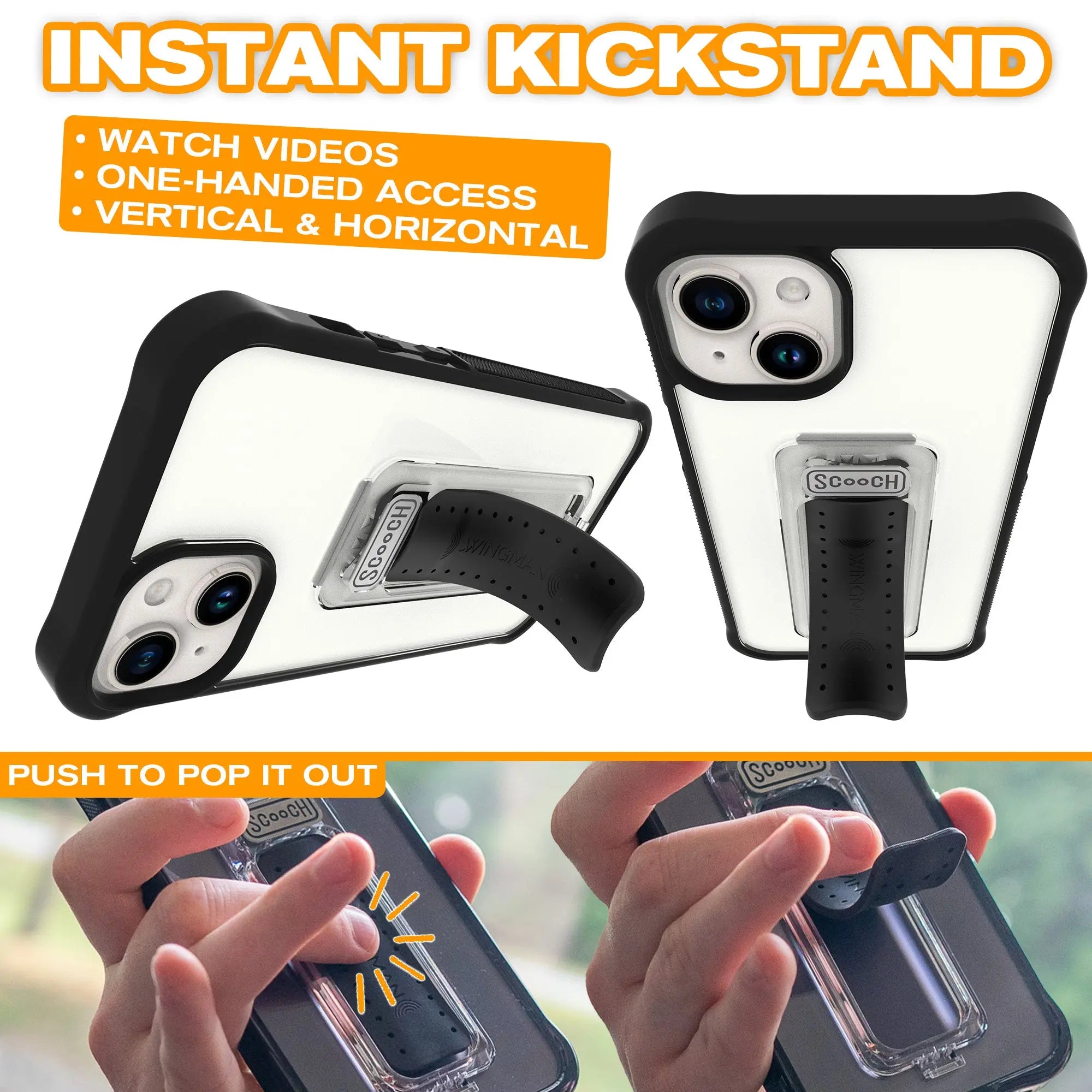 Scooch-Wingman Defender Bundle for iPhone 15 Plus-