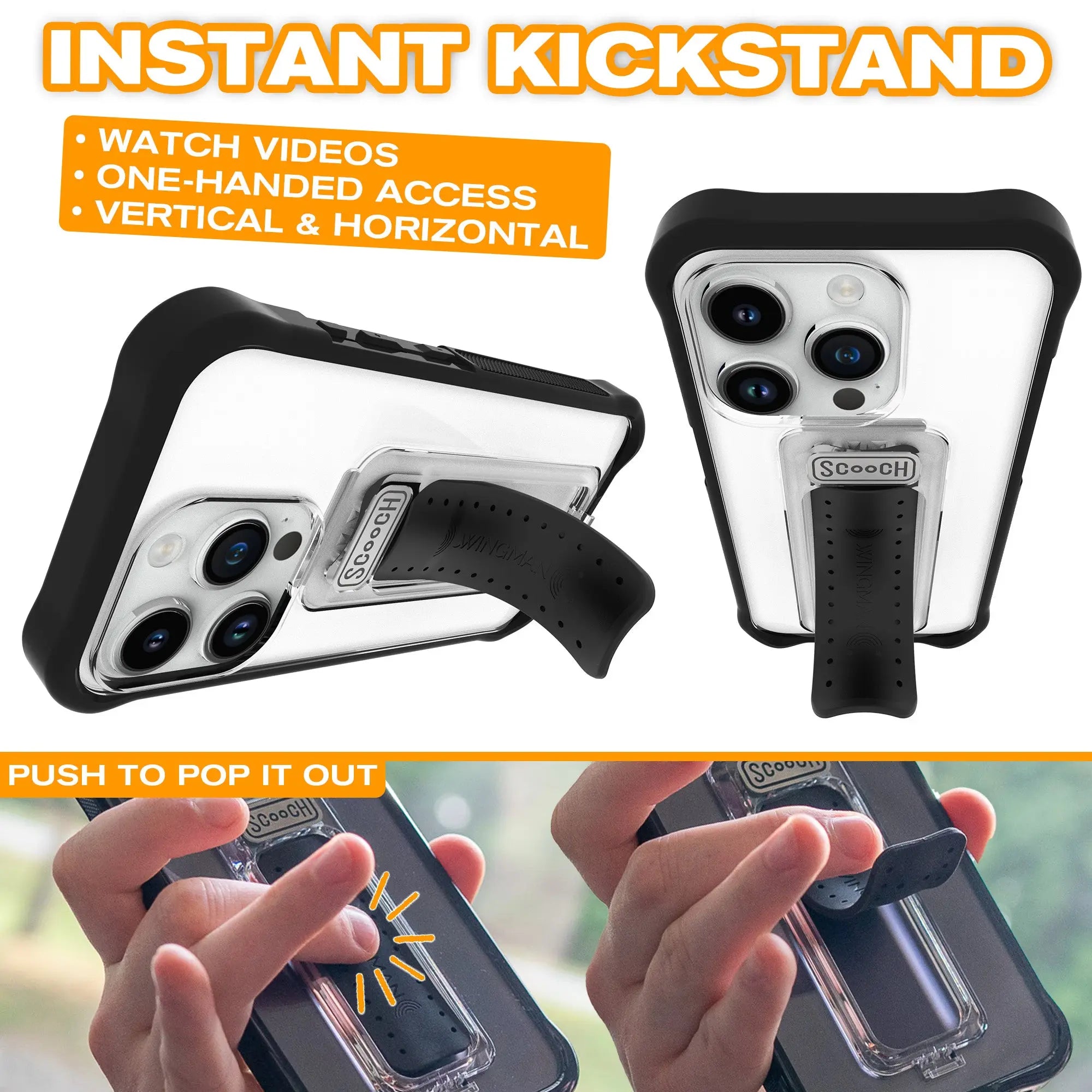 Scooch-Wingman Defender Bundle for iPhone 15 Pro-