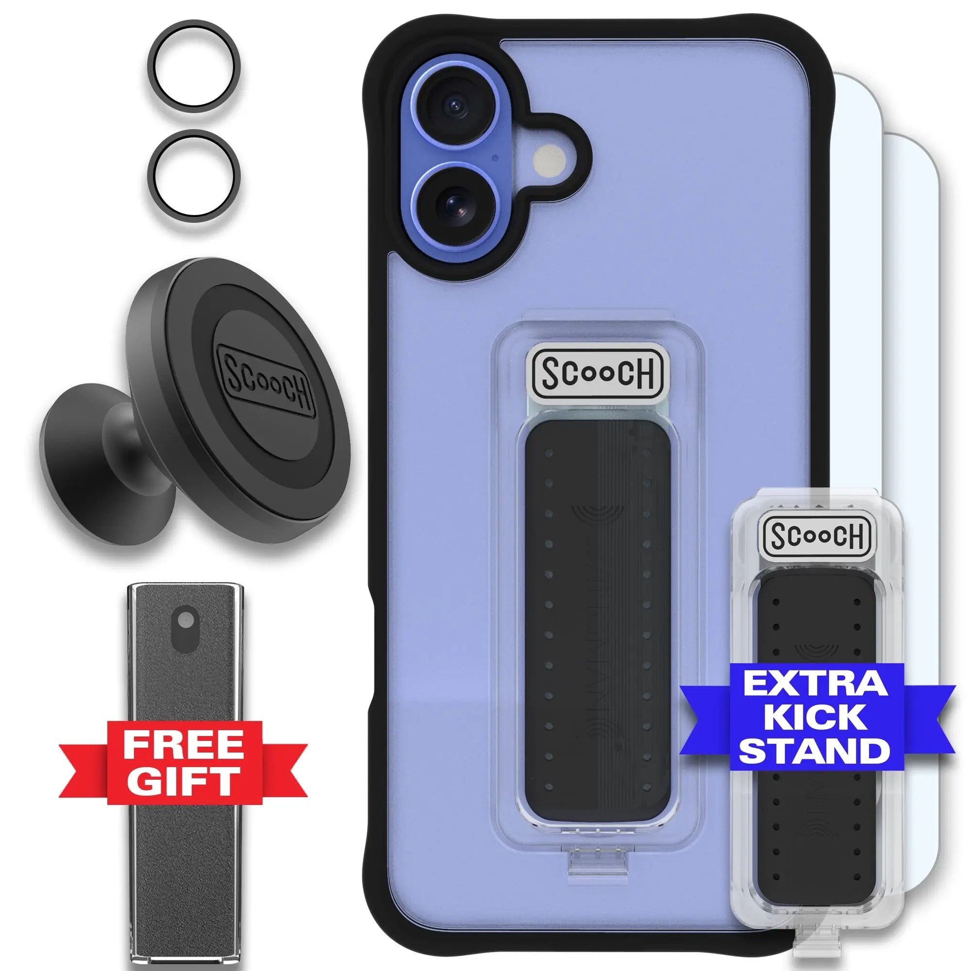 Scooch-Wingman Defender Bundle for iPhone 16 Plus-