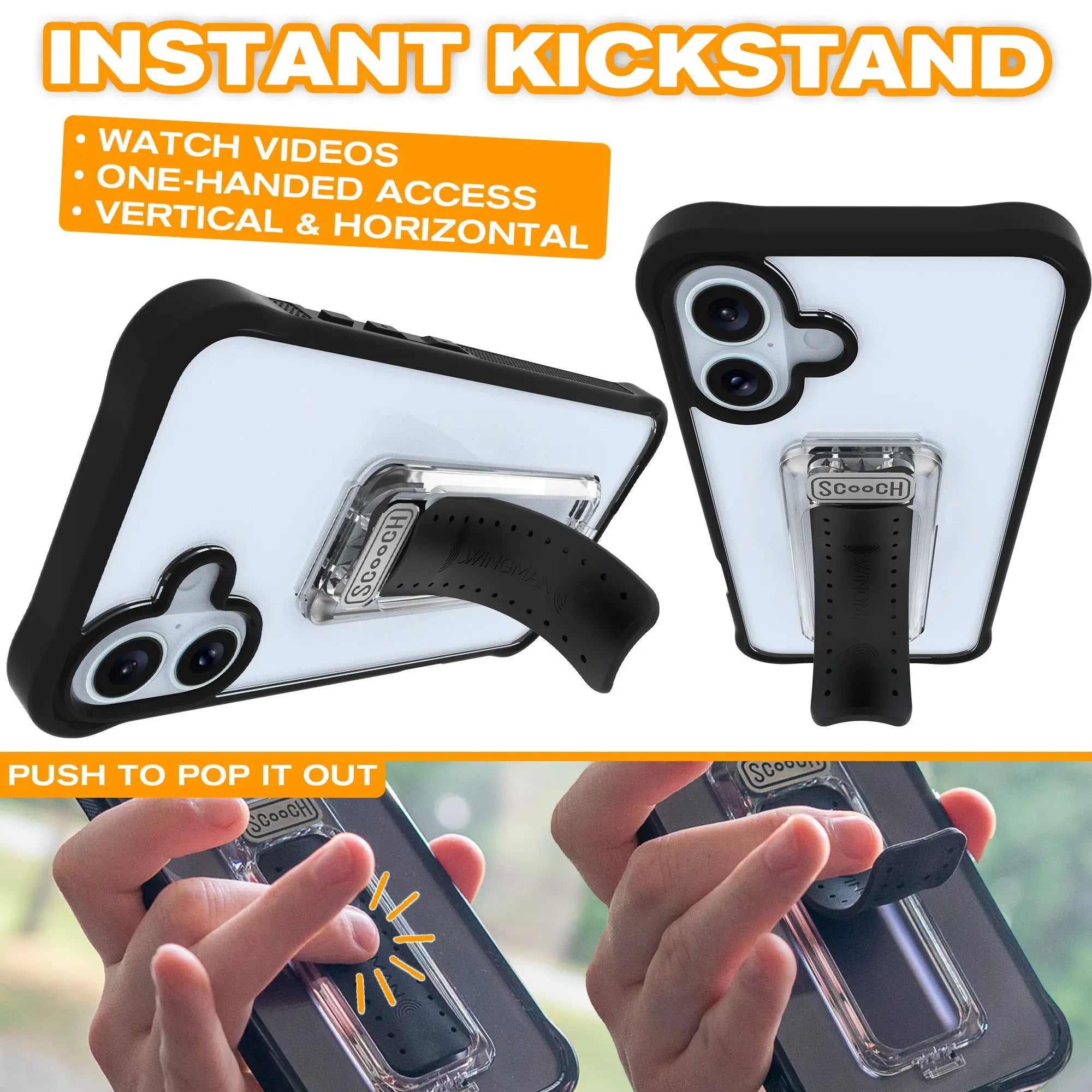 Scooch-Wingman Defender Bundle for iPhone 16 Plus-