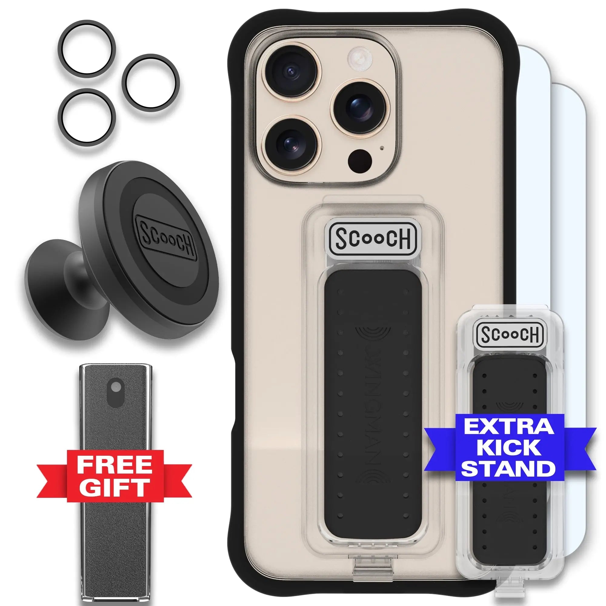 Scooch-Wingman Defender Bundle for iPhone 16 Pro-