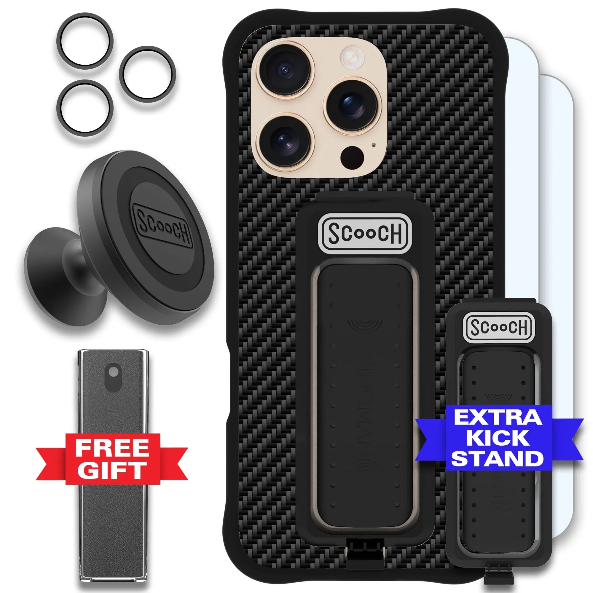 Scooch-Wingman Defender Bundle for iPhone 16 Pro-