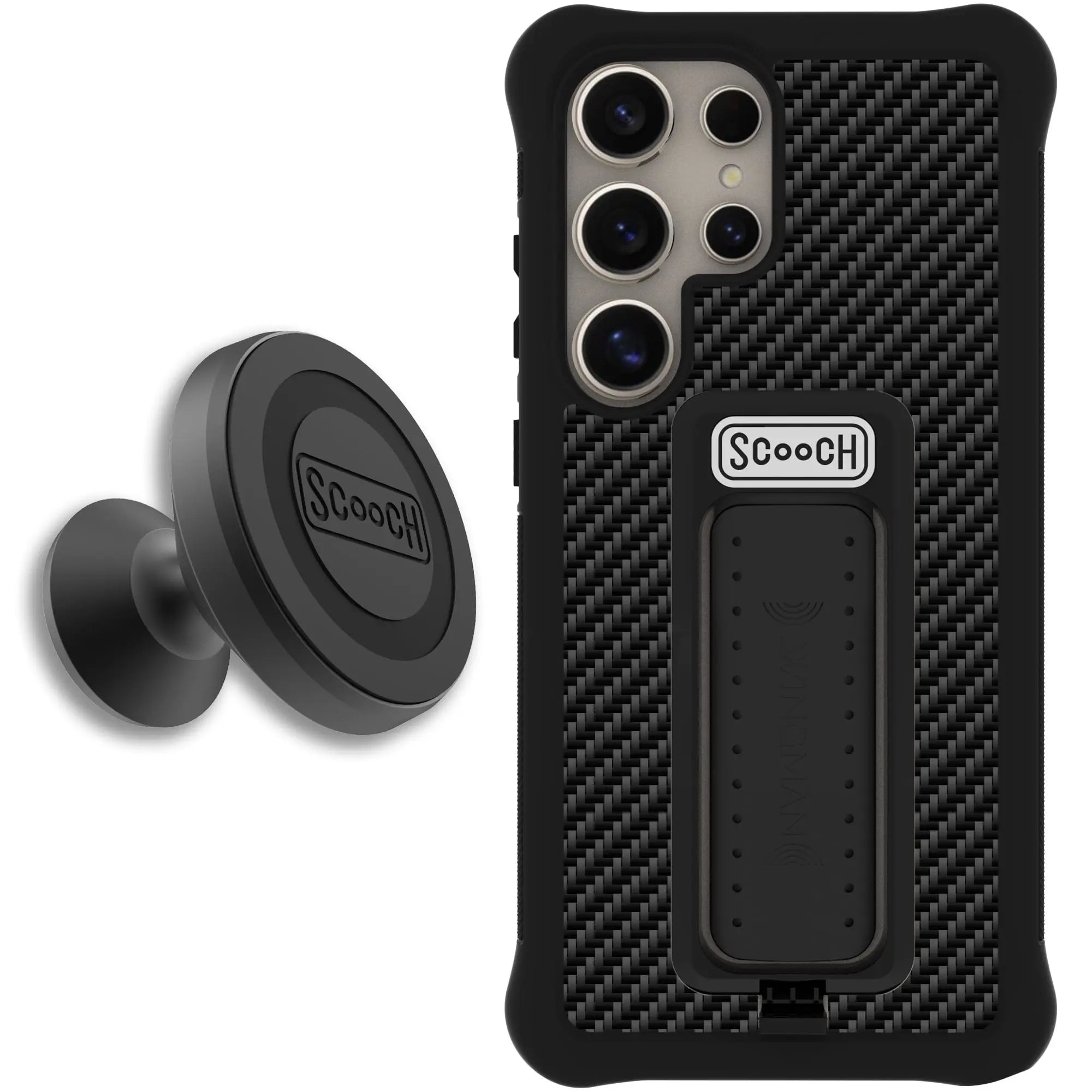 Scooch-Wingman Starter Bundle for Samsung Galaxy S24 Ultra-Carbon-Fiber