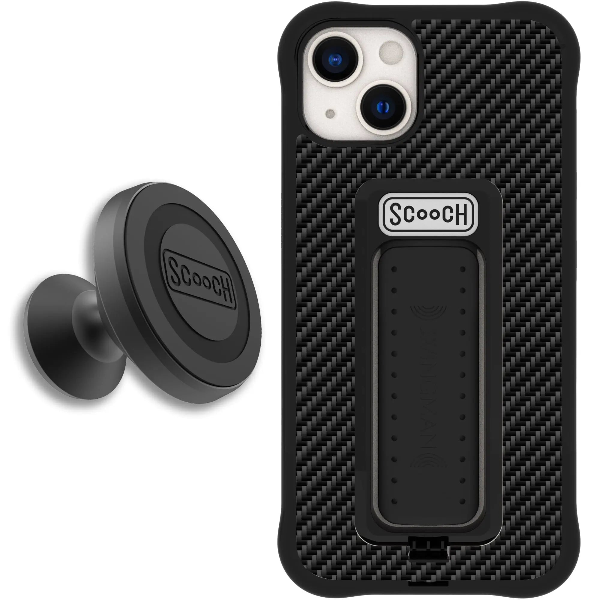 Scooch-Wingman Starter Bundle for iPhone 13-Carbon-Fiber