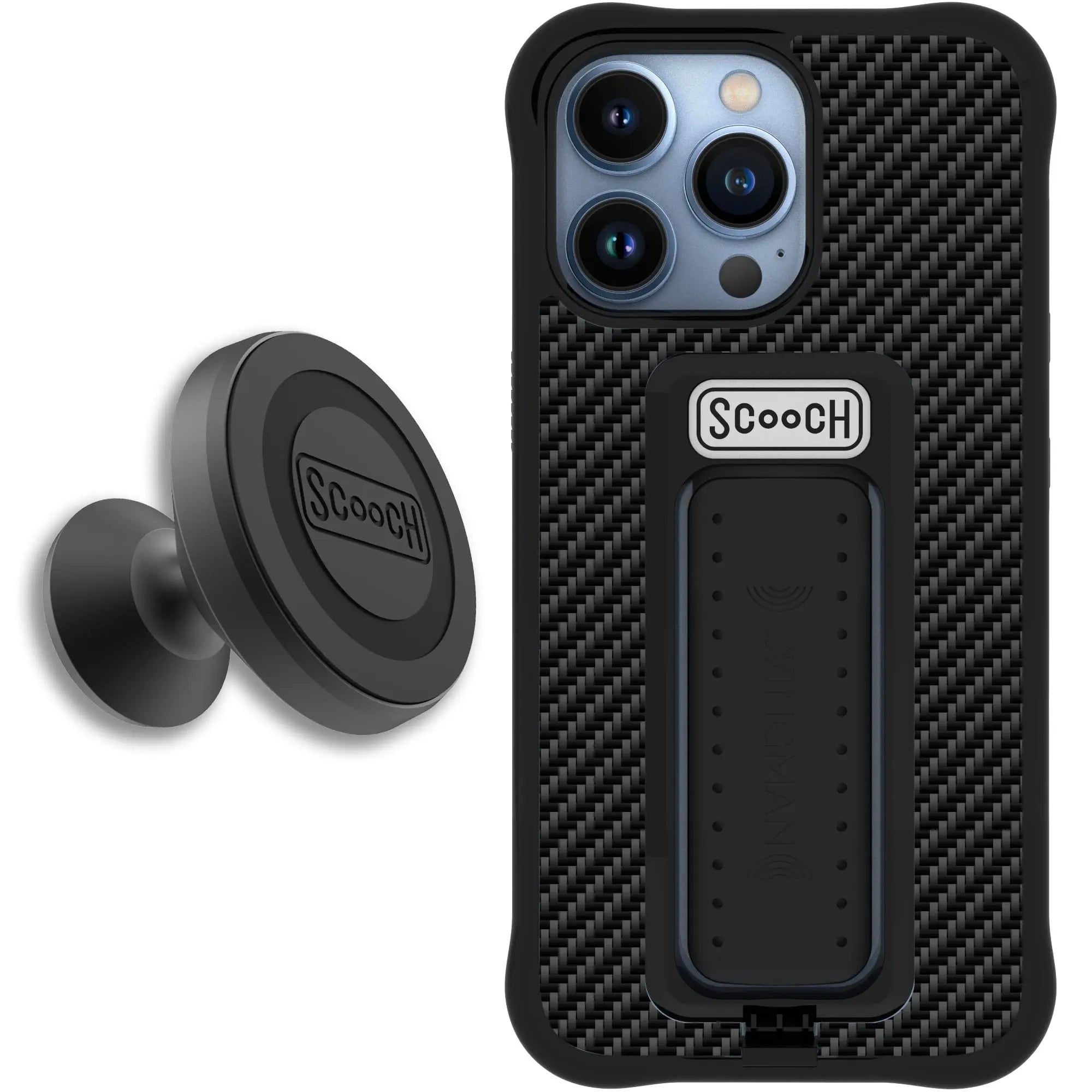 Scooch-Wingman Starter Bundle for iPhone 13 Pro-Carbon-Fiber