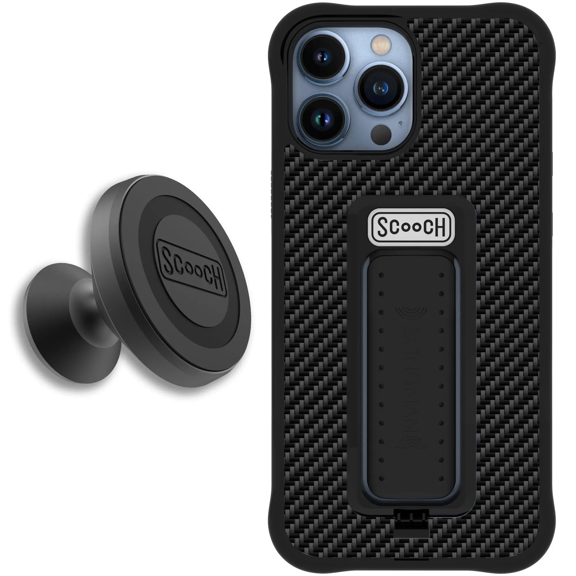 Scooch-Wingman Starter Bundle for iPhone 13 Pro Max-Carbon-Fiber