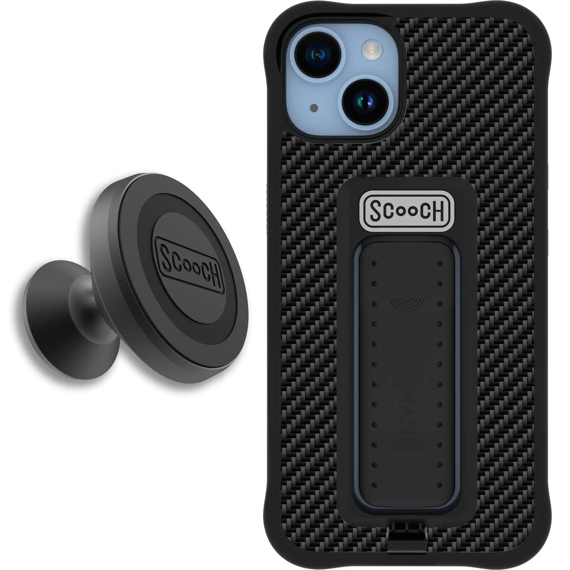 Scooch-Wingman Starter Bundle for iPhone 14-Carbon-Fiber