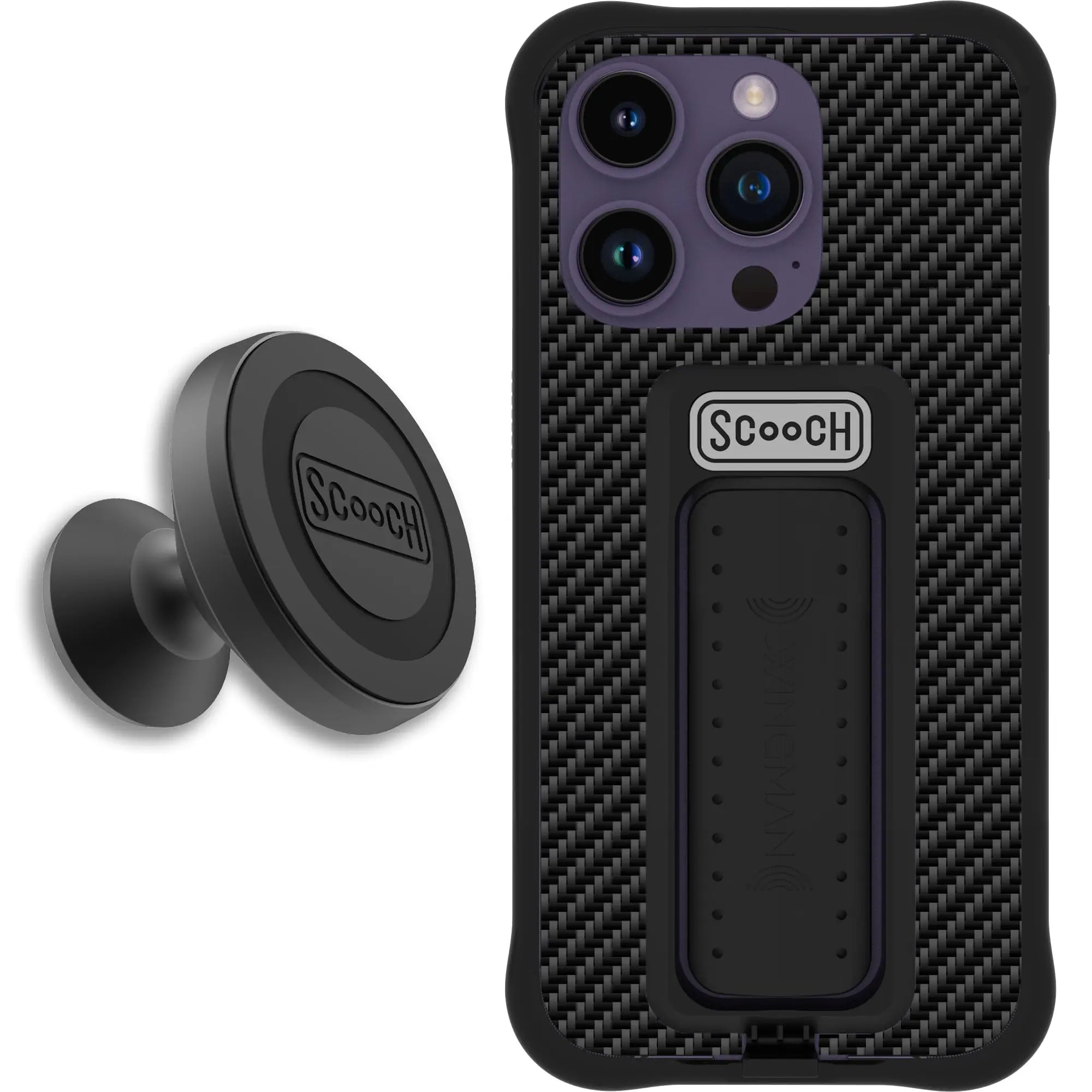 Scooch-Wingman Starter Bundle for iPhone 14 Pro-Carbon-Fiber