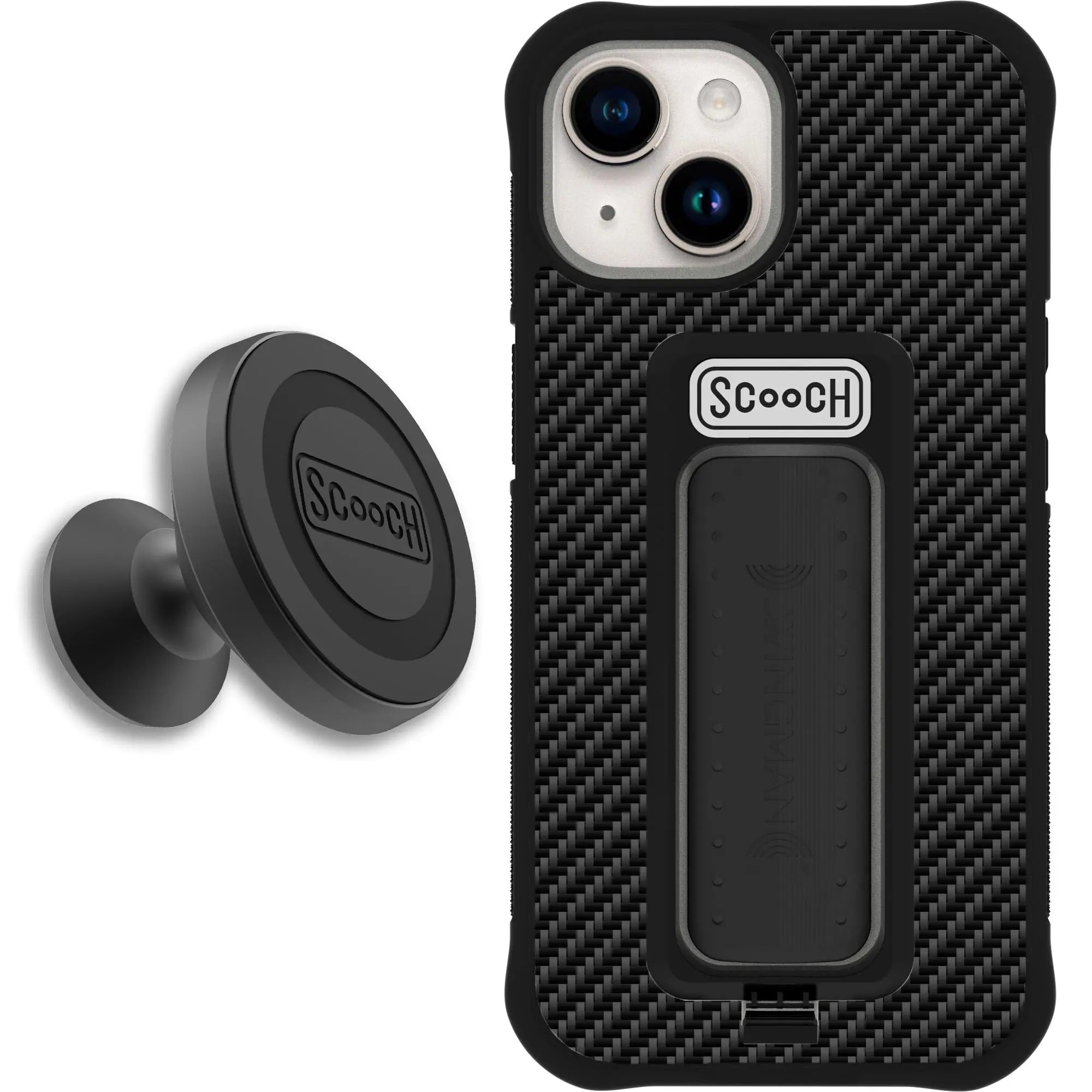 Scooch-Wingman Starter Bundle for iPhone 15-Carbon-Fiber