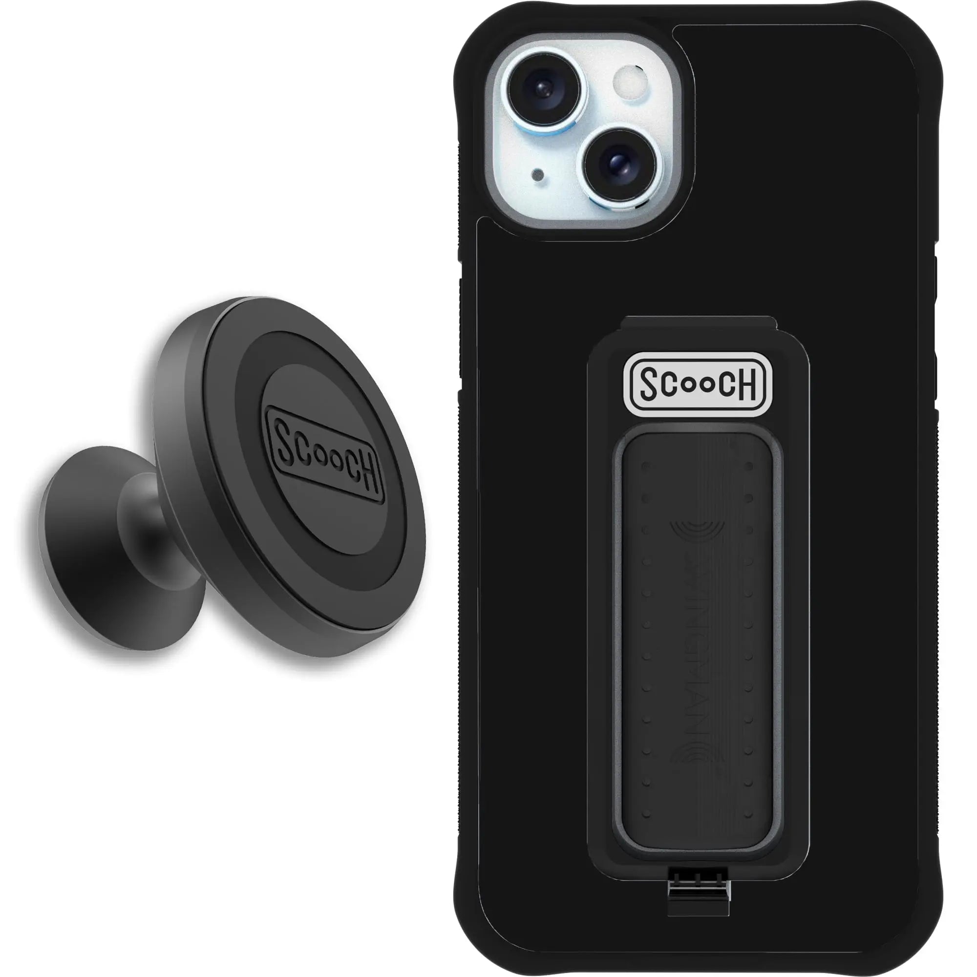 Scooch-Wingman Starter Bundle for iPhone 15 Plus-Black