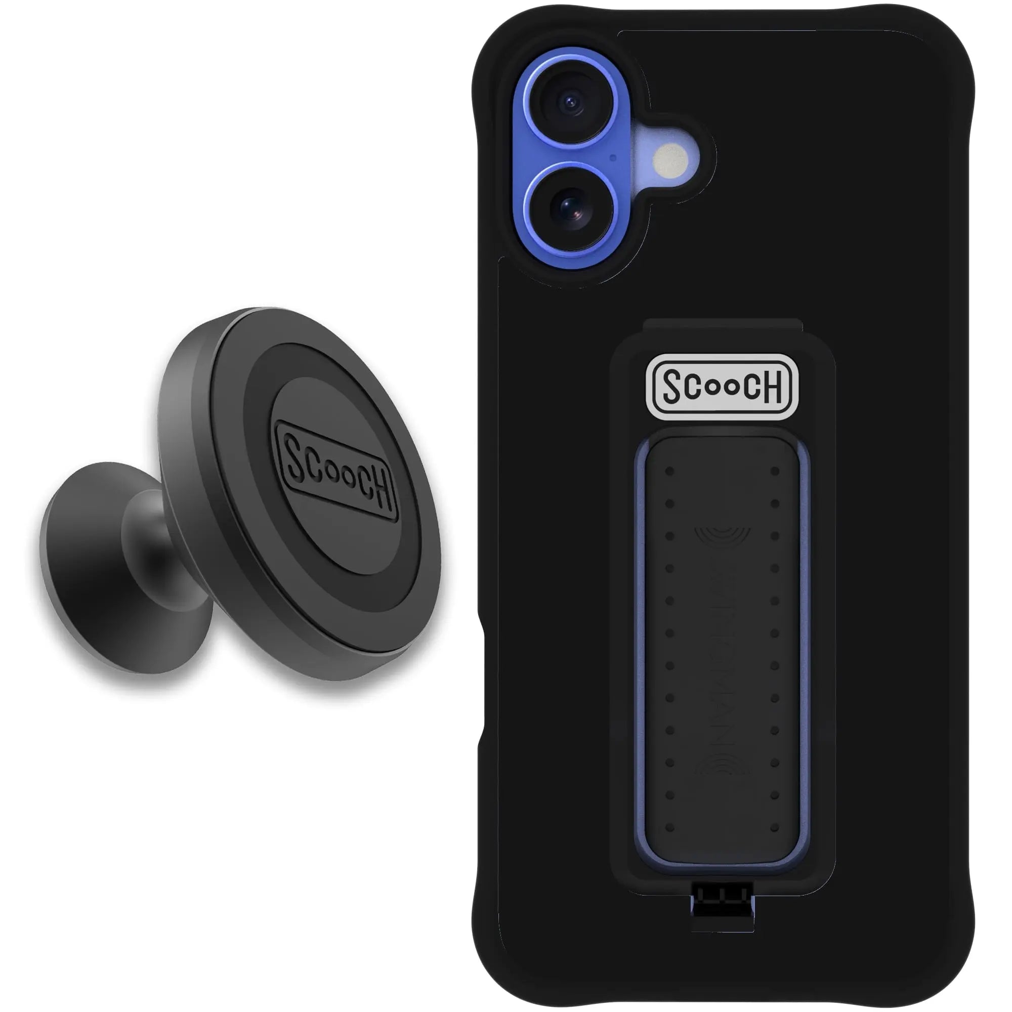 Scooch-Wingman Starter Bundle for iPhone 16 Plus-Black