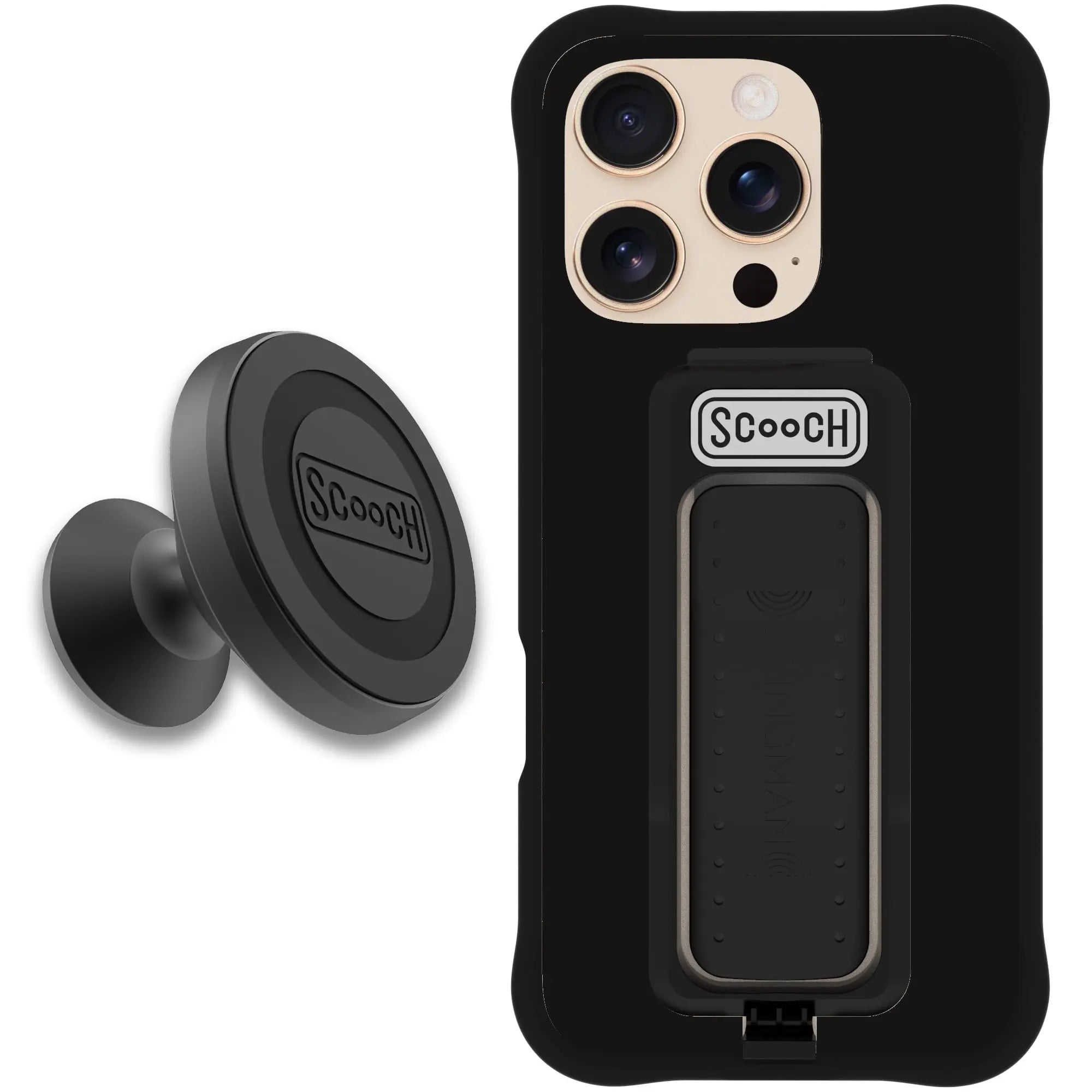 Scooch-Wingman Starter Bundle for iPhone 16 Pro-Black