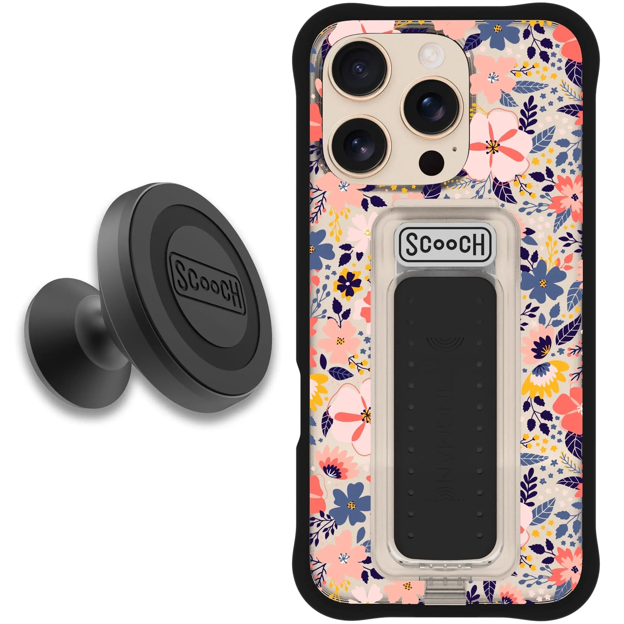 Scooch-Wingman Starter Bundle for iPhone 16 Pro-Wildflowers