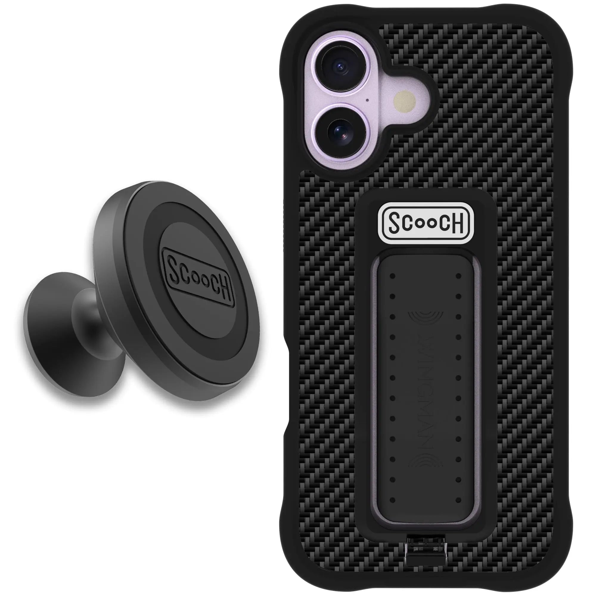 Scooch-Wingman Starter Bundle for iPhone 17 (Preorder — Ships mid to late October)-Carbon Fiber