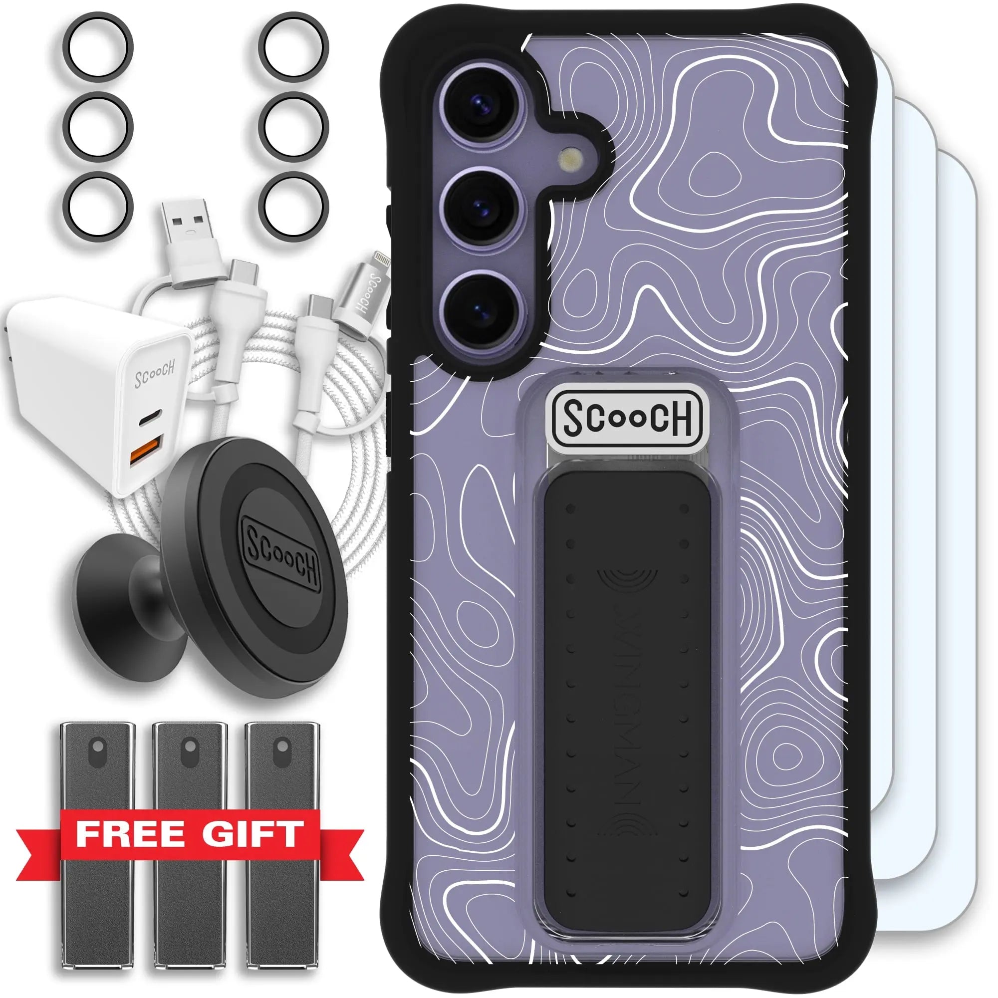 Scooch-Wingman Ultimate Bundle for Samsung Galaxy S24-Topography