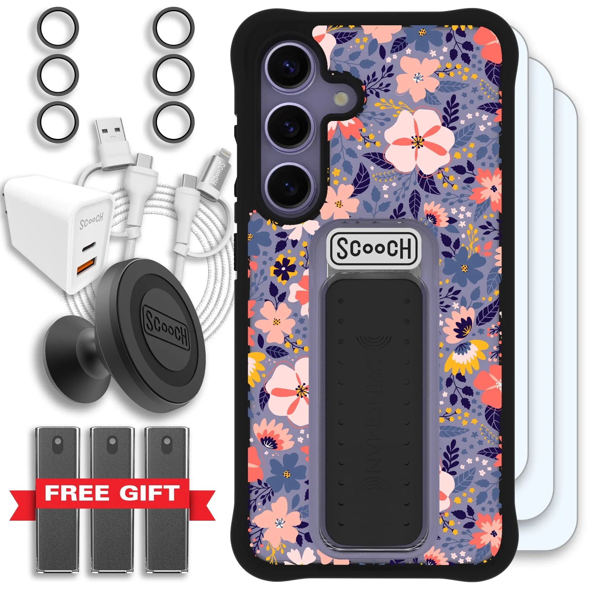 Scooch-Wingman Ultimate Bundle for Samsung Galaxy S24-Wildflowers