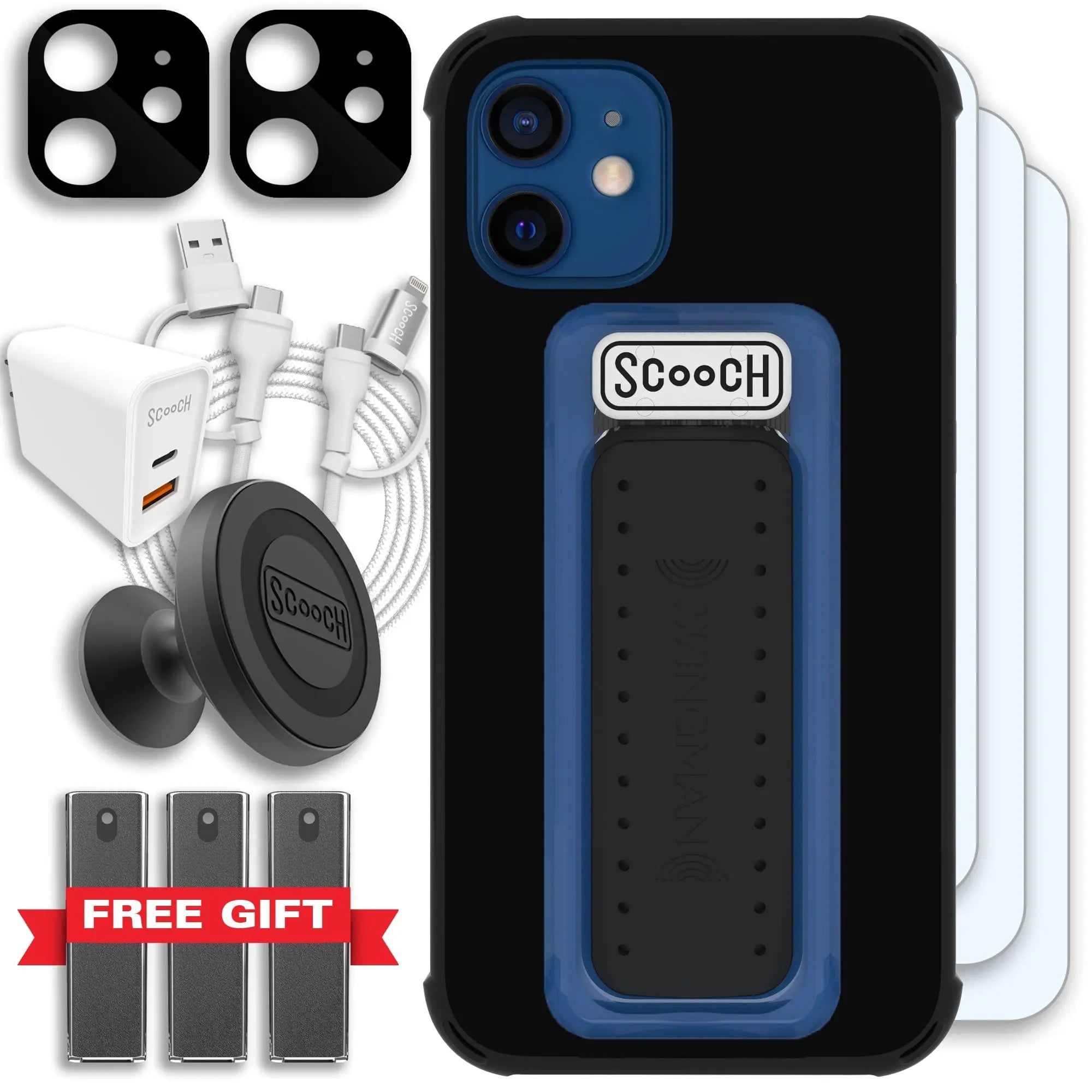 Scooch-Wingman Ultimate Bundle for iPhone 12 Mini-Black