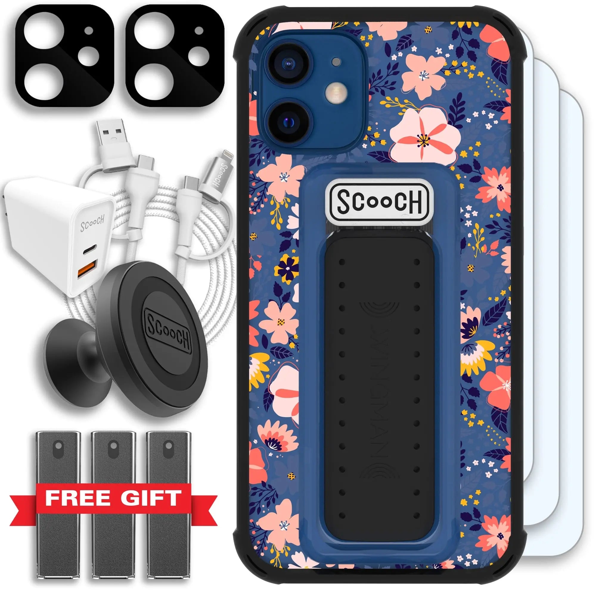 Scooch-Wingman Ultimate Bundle for iPhone 12 Mini-Wildflowers