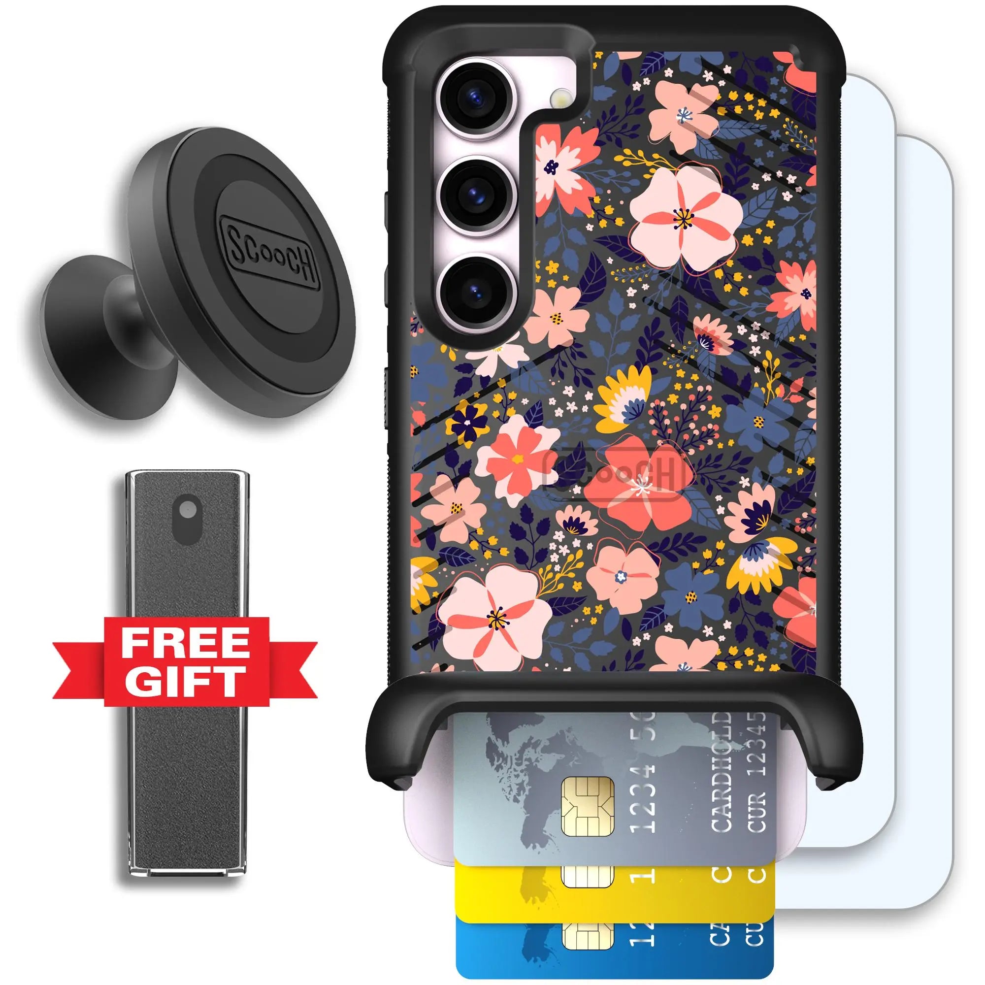 Scooch-Wingmate Defender Bundle for Samsung Galaxy S23-Wildflowers