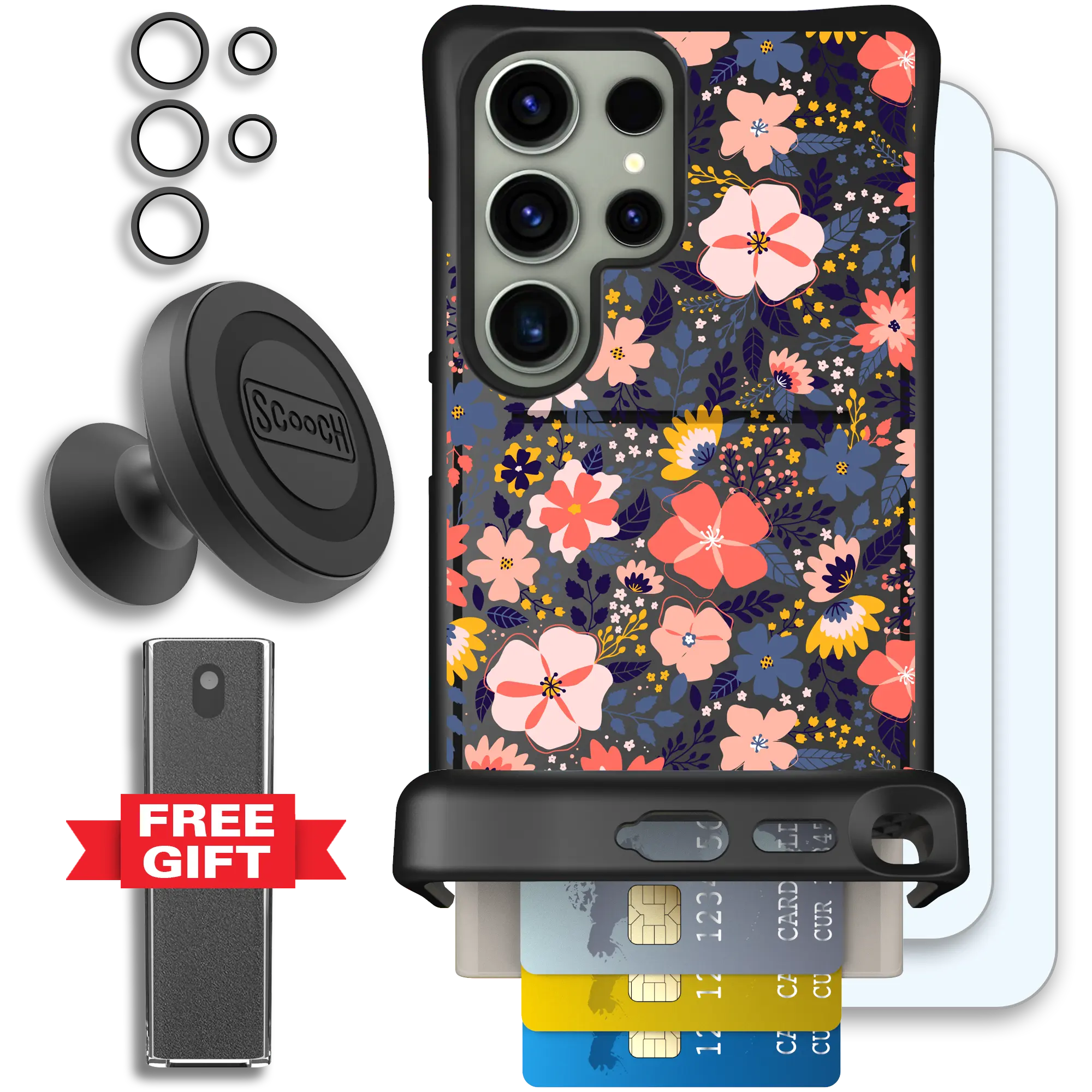 Scooch-Wingmate Defender Bundle for Samsung Galaxy S25 Ultra-Wildflowers