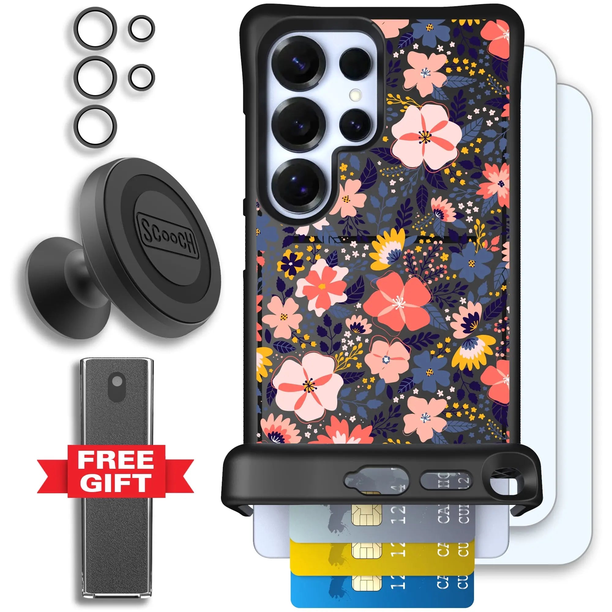 Scooch-Wingmate Defender Bundle for Samsung Galaxy S25 Ultra-Wildflowers