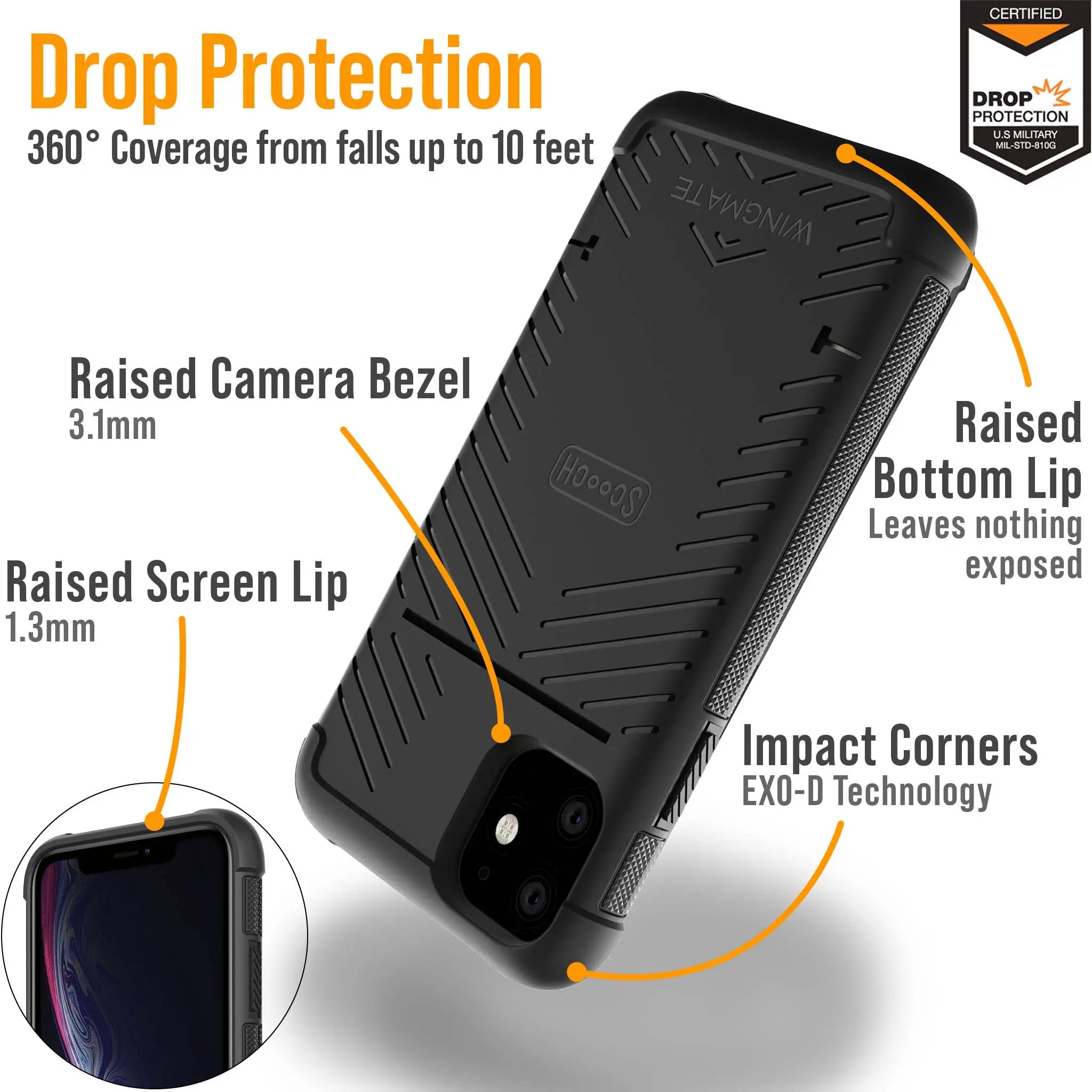 Scooch-Wingmate Defender Bundle for iPhone 11-