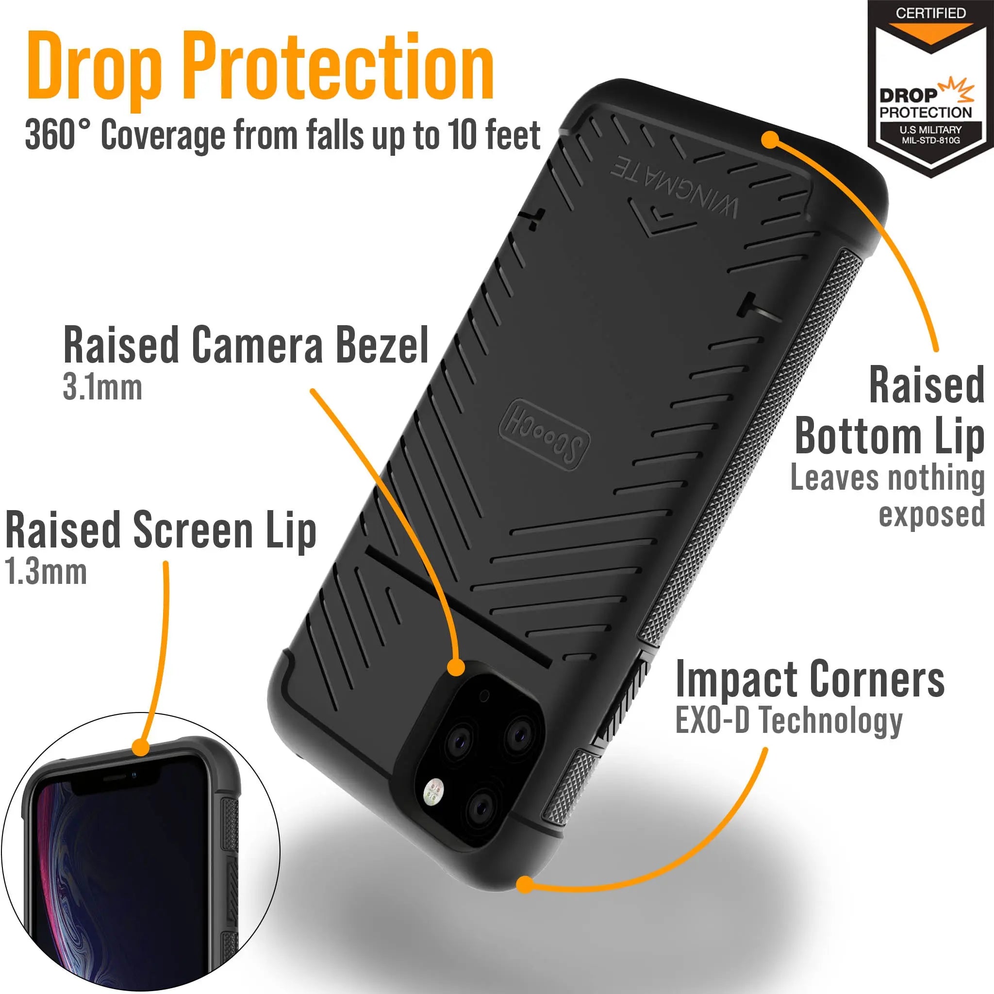 Scooch-Wingmate Defender Bundle for iPhone 11 Pro-