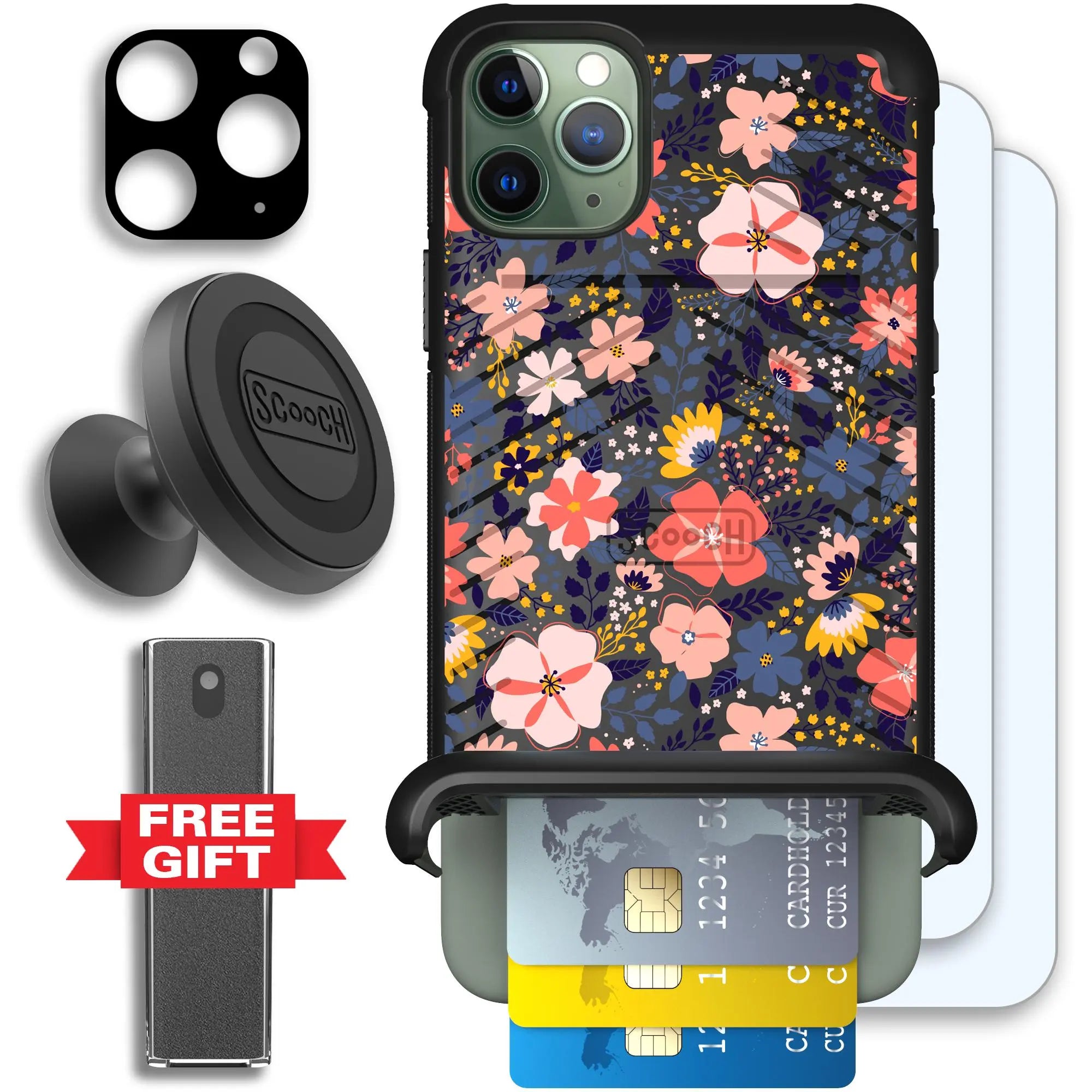 Scooch-Wingmate Defender Bundle for iPhone 11 Pro Max-Wildflowers